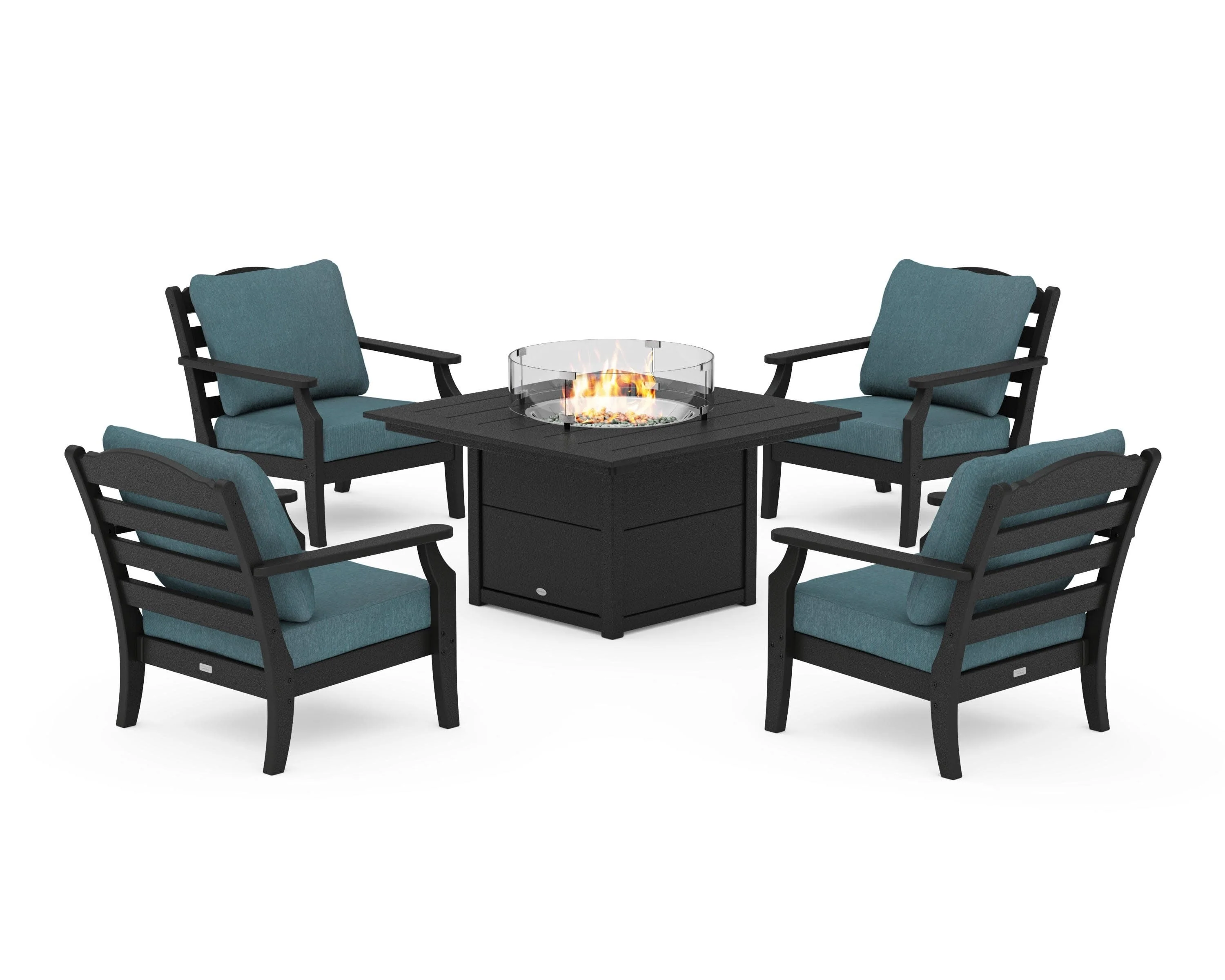 Savannah 5-Piece Deep Seating Set with Fire Pit Table - Image 152