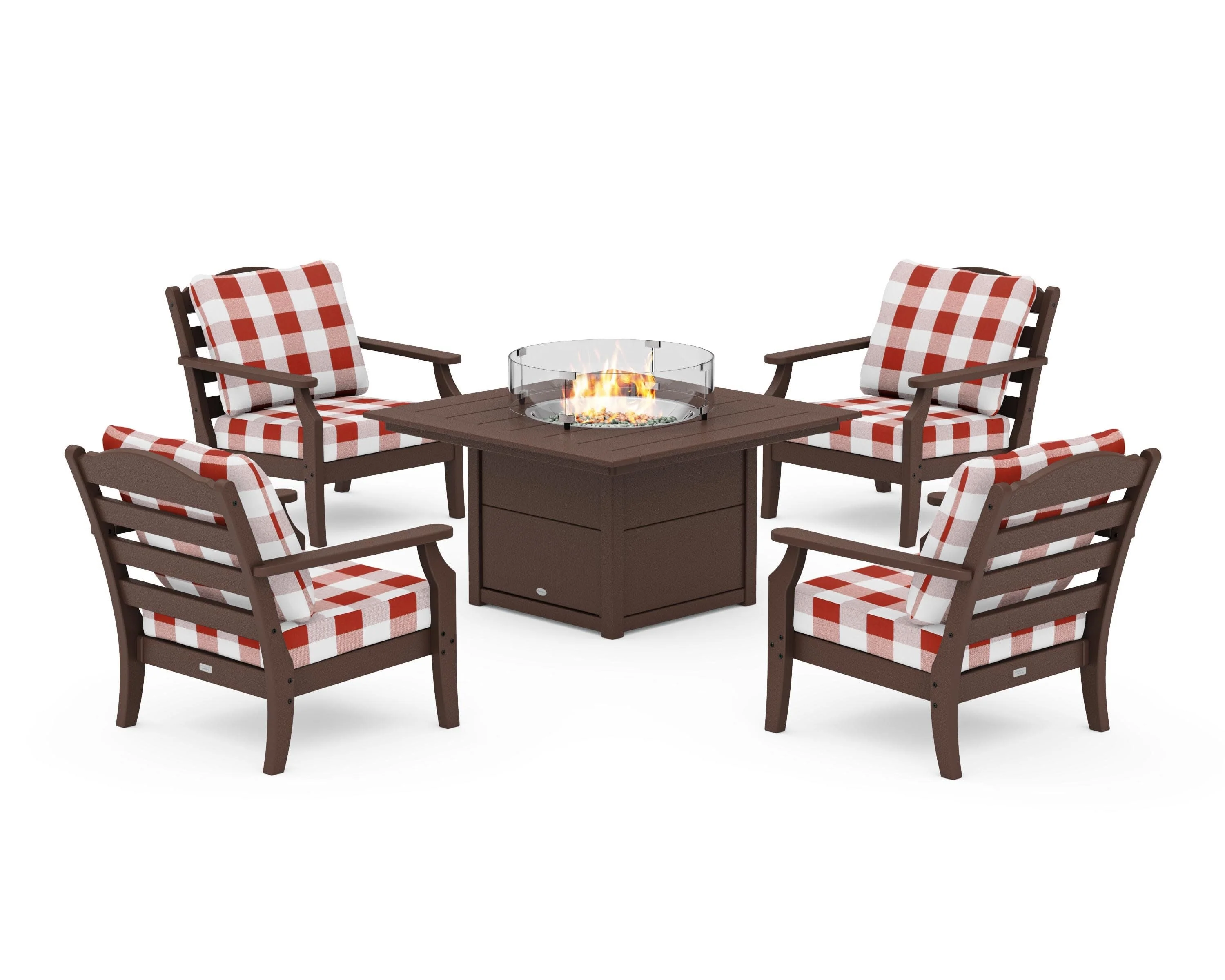 Savannah 5-Piece Deep Seating Set with Fire Pit Table - Image 51