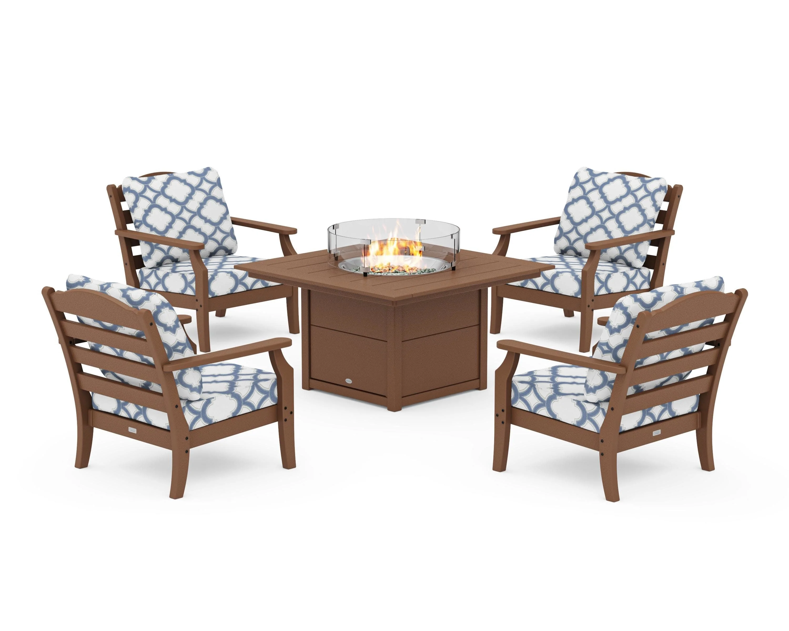 Savannah 5-Piece Deep Seating Set with Fire Pit Table - Image 73