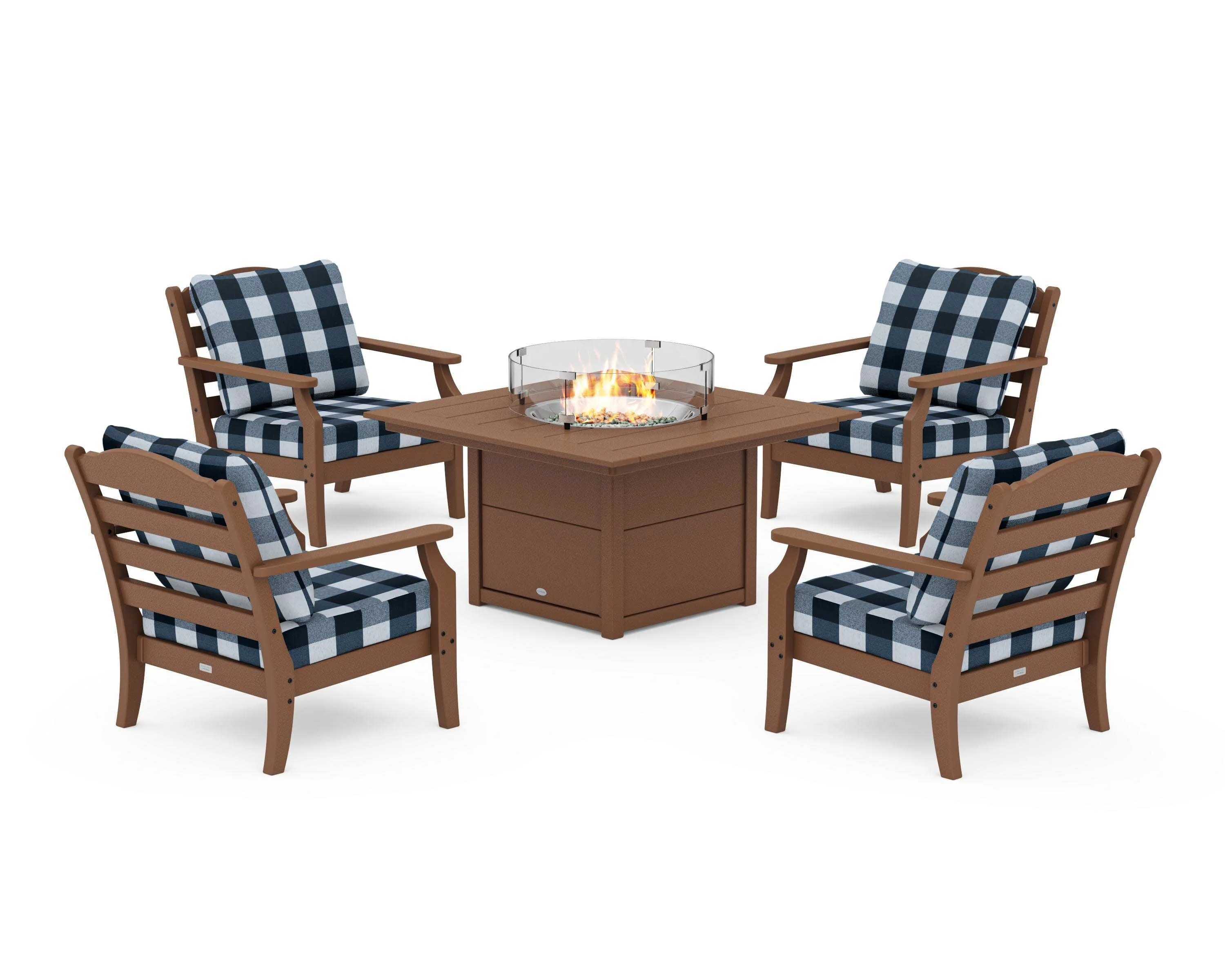 Savannah 5-Piece Deep Seating Set with Fire Pit Table - Image 80