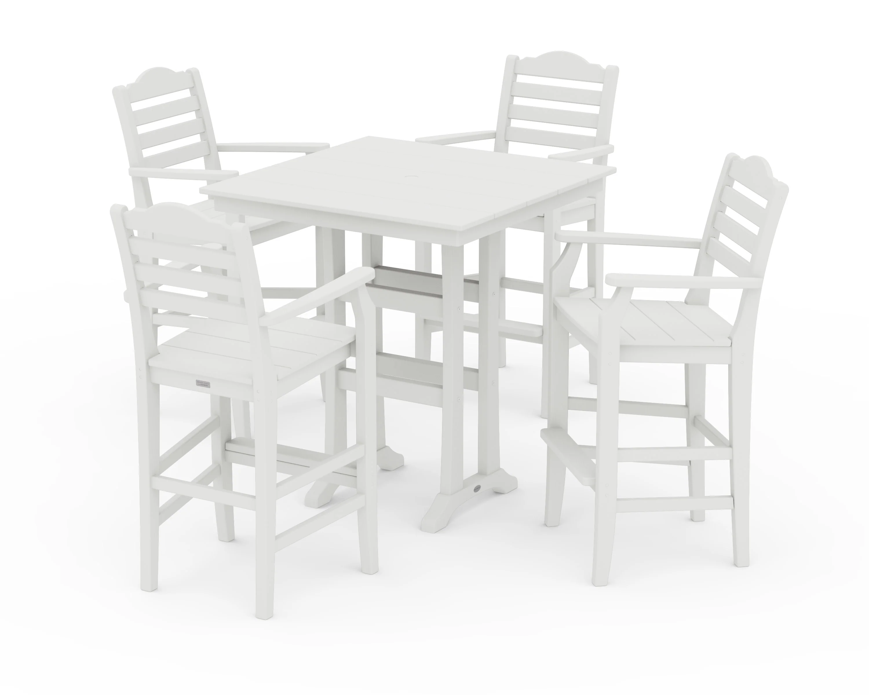 Savannah 5-Piece Farmhouse Bar Set with Trestle Legs - Image 10