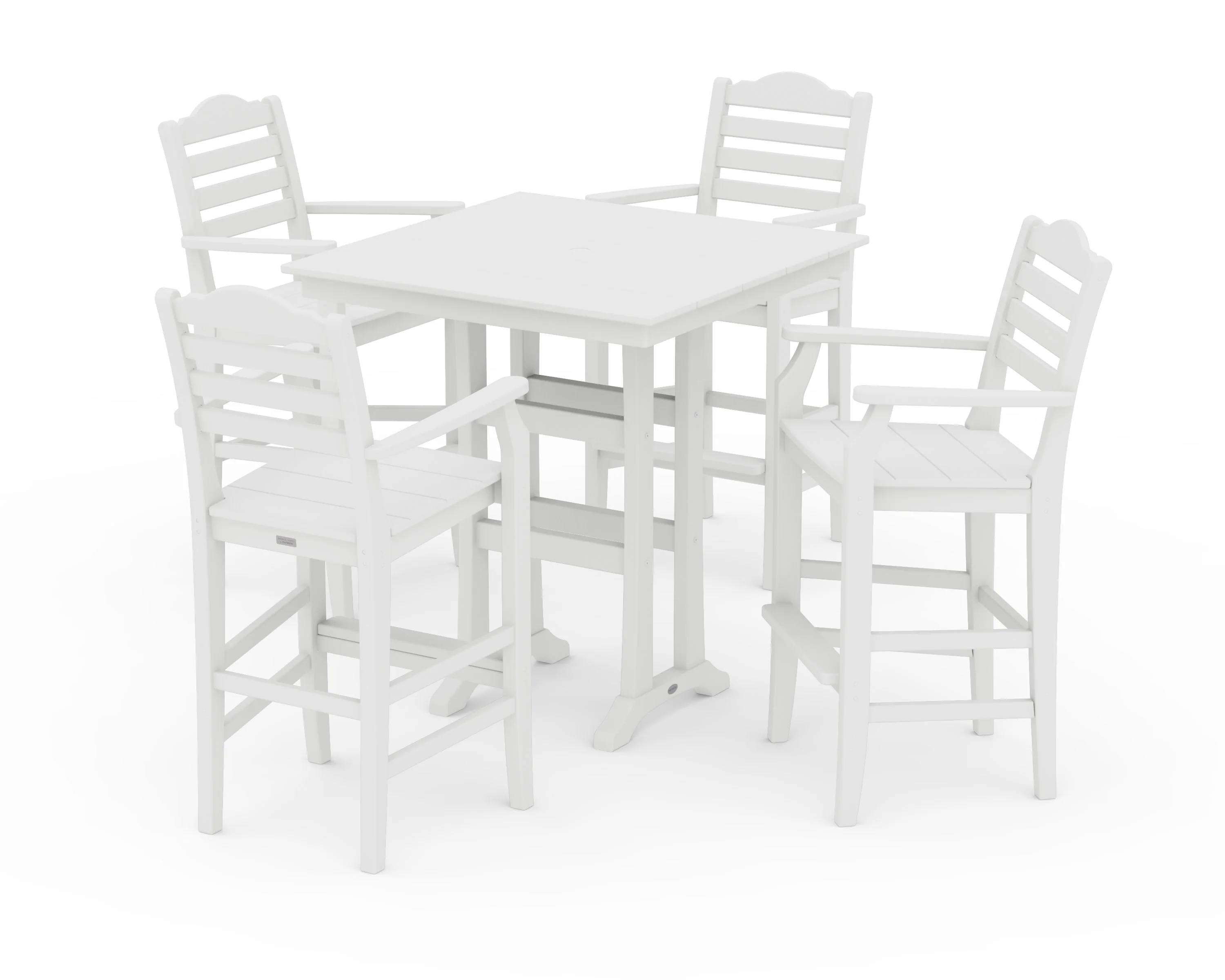 Savannah 5-Piece Farmhouse Bar Set with Trestle Legs - Image 7