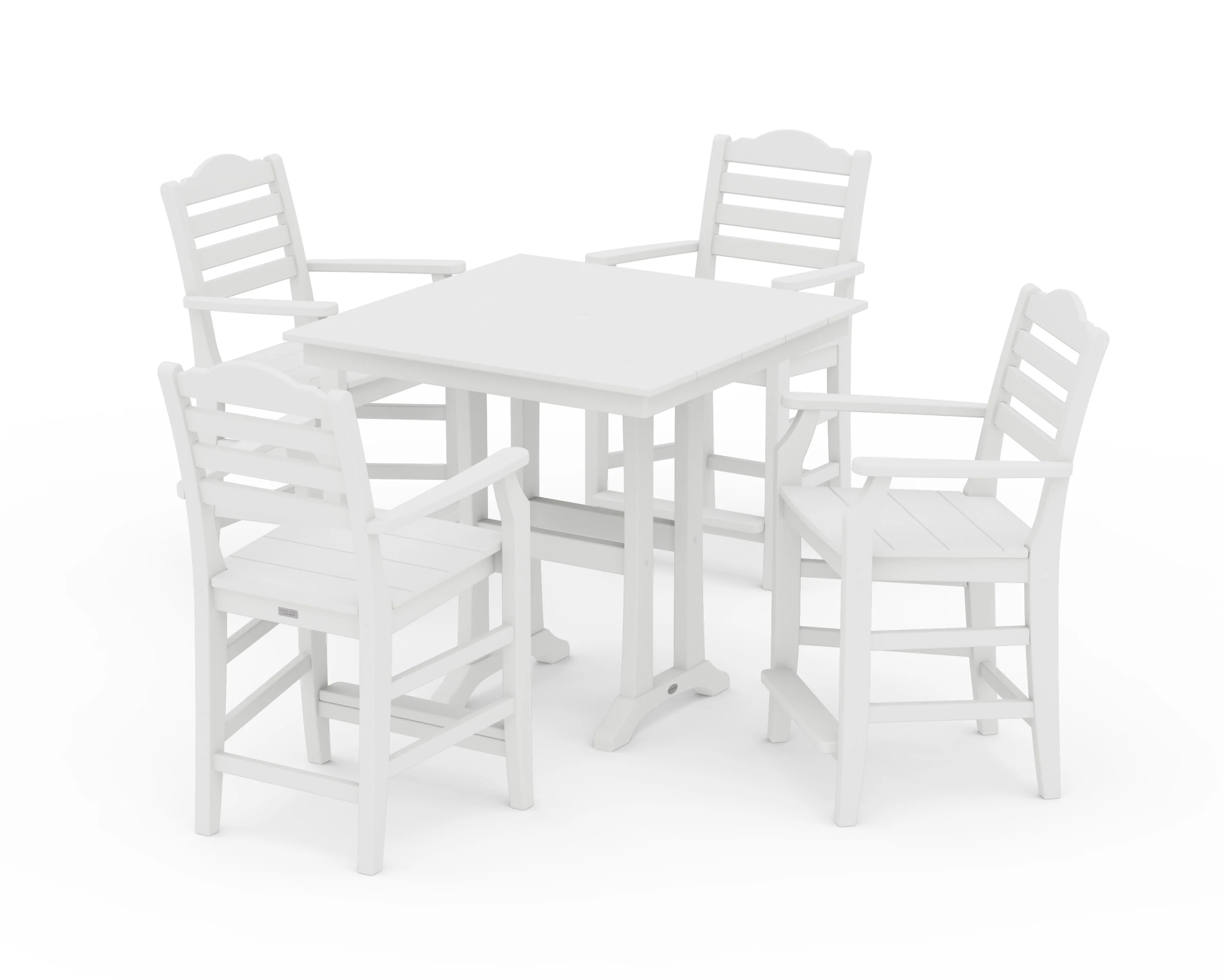 Savannah 5-Piece Farmhouse Counter Set with Trestle Legs - Image 7