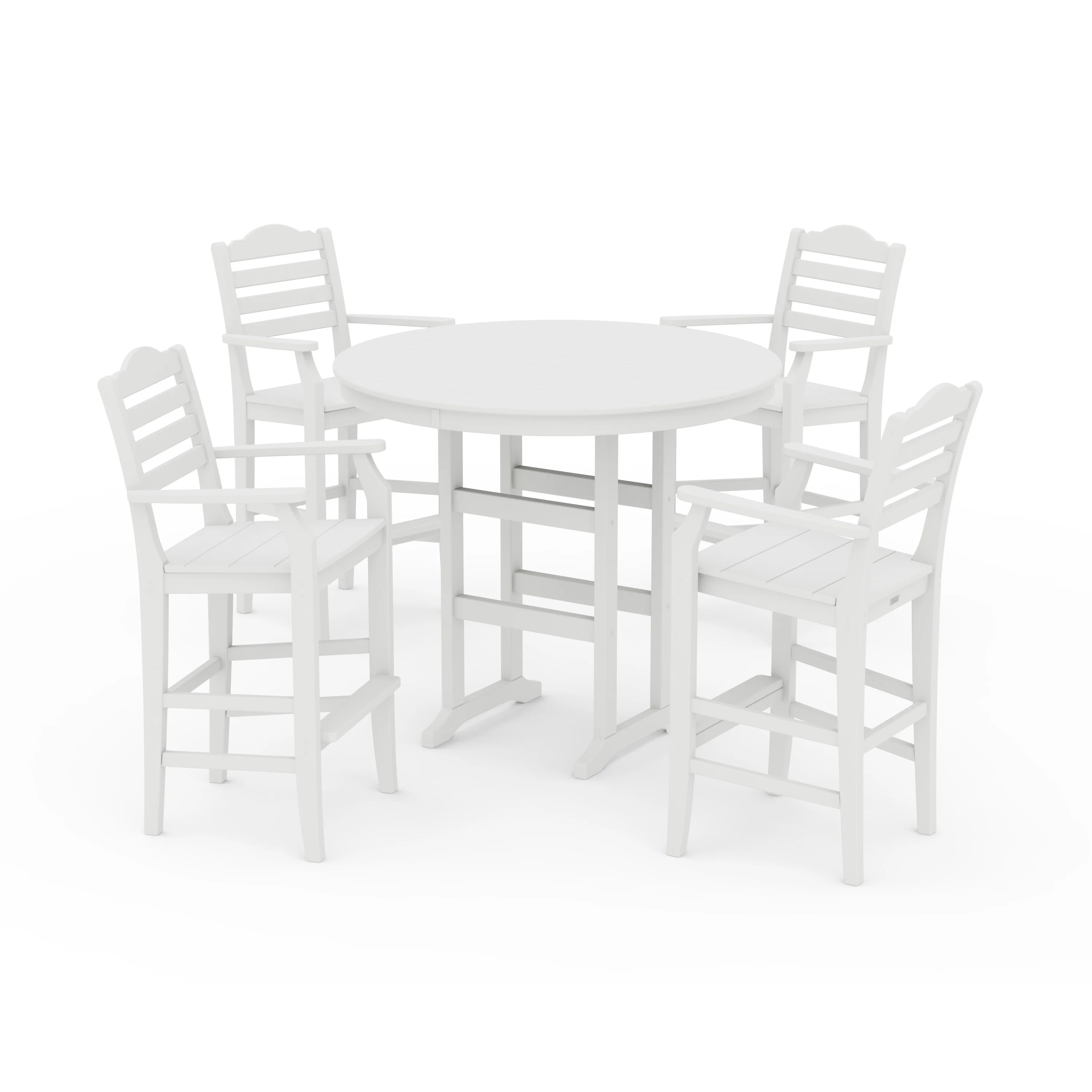Savannah 5-Piece Round Farmhouse Bar Set - Image 12