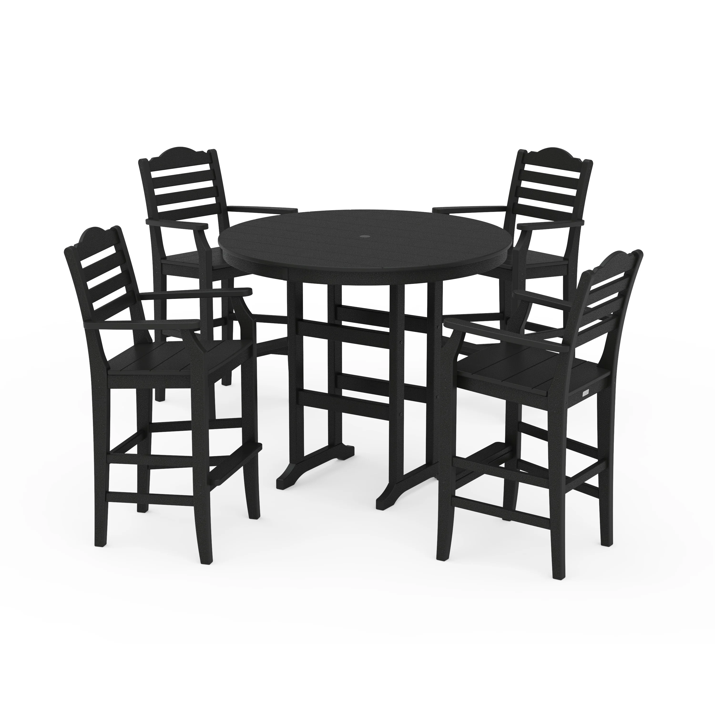 Savannah 5-Piece Round Farmhouse Bar Set - Image 7