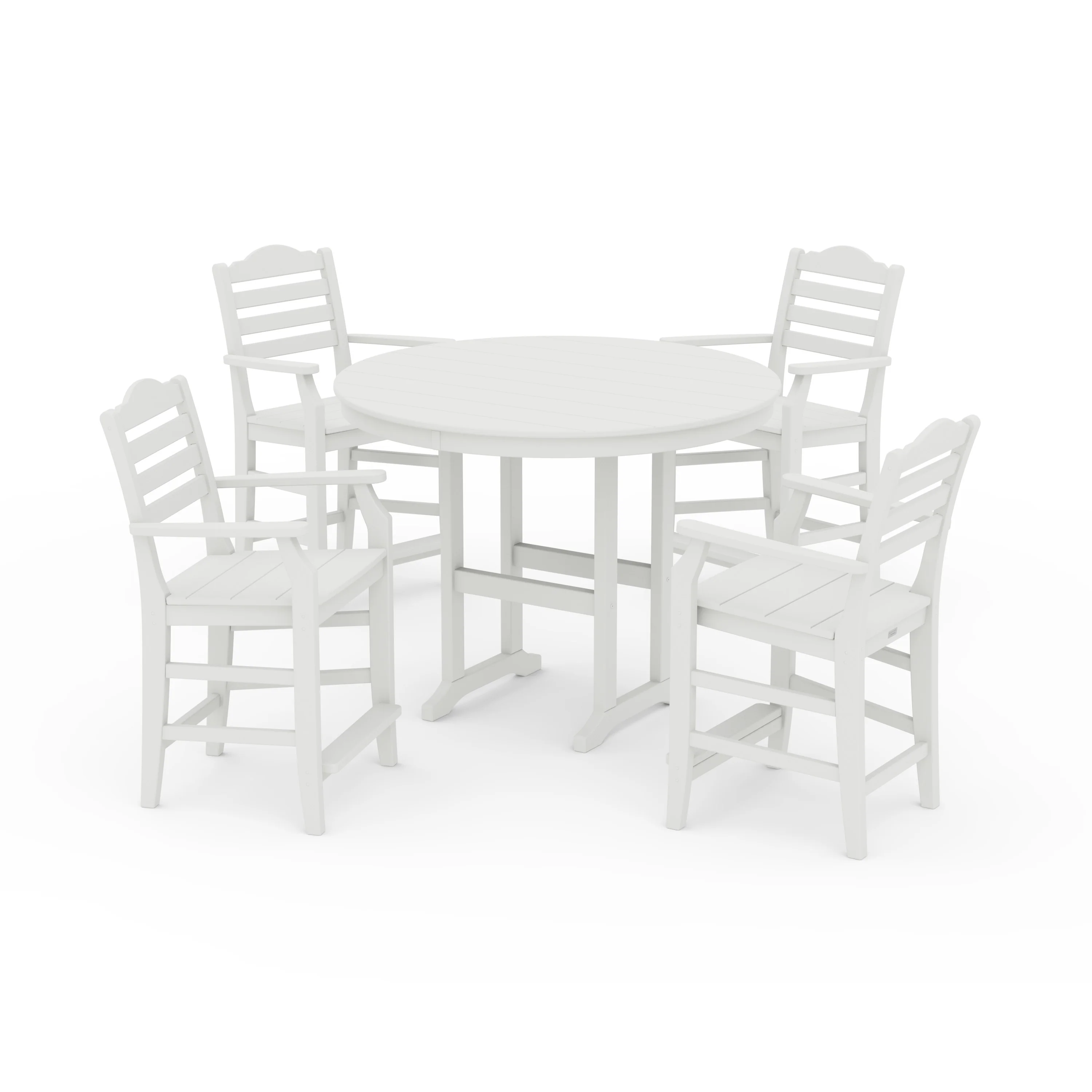 Savannah 5-Piece Round Farmhouse Counter Set - Image 4