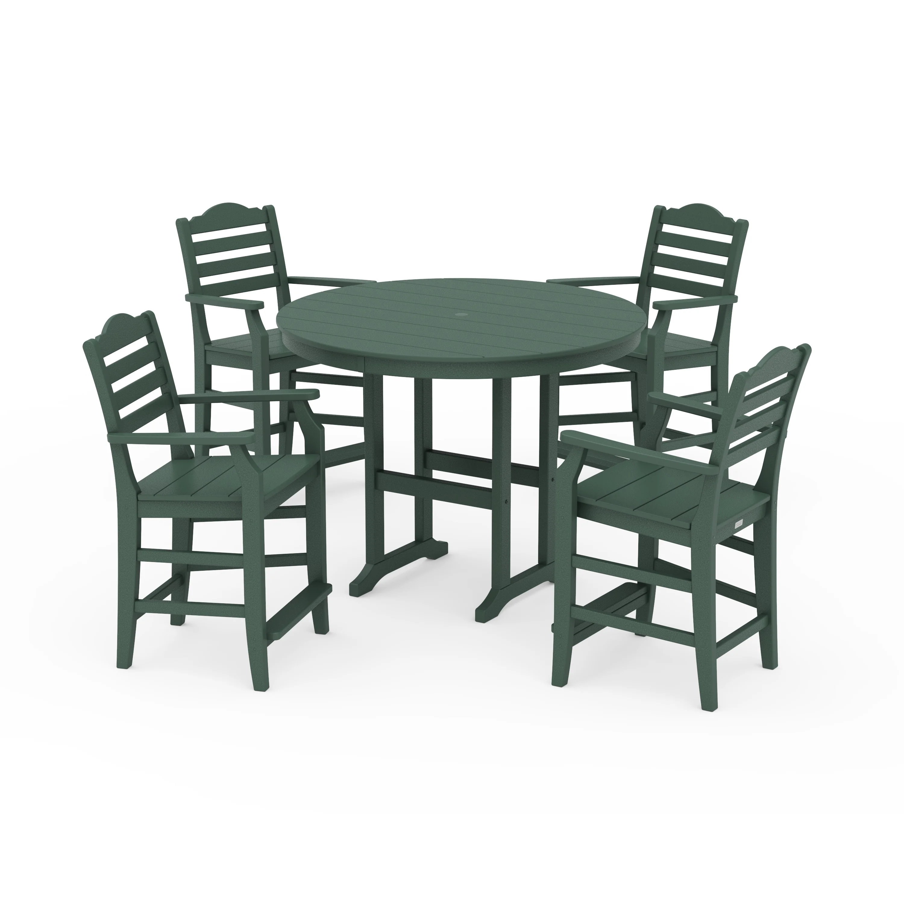 Savannah 5-Piece Round Farmhouse Counter Set - Image 5