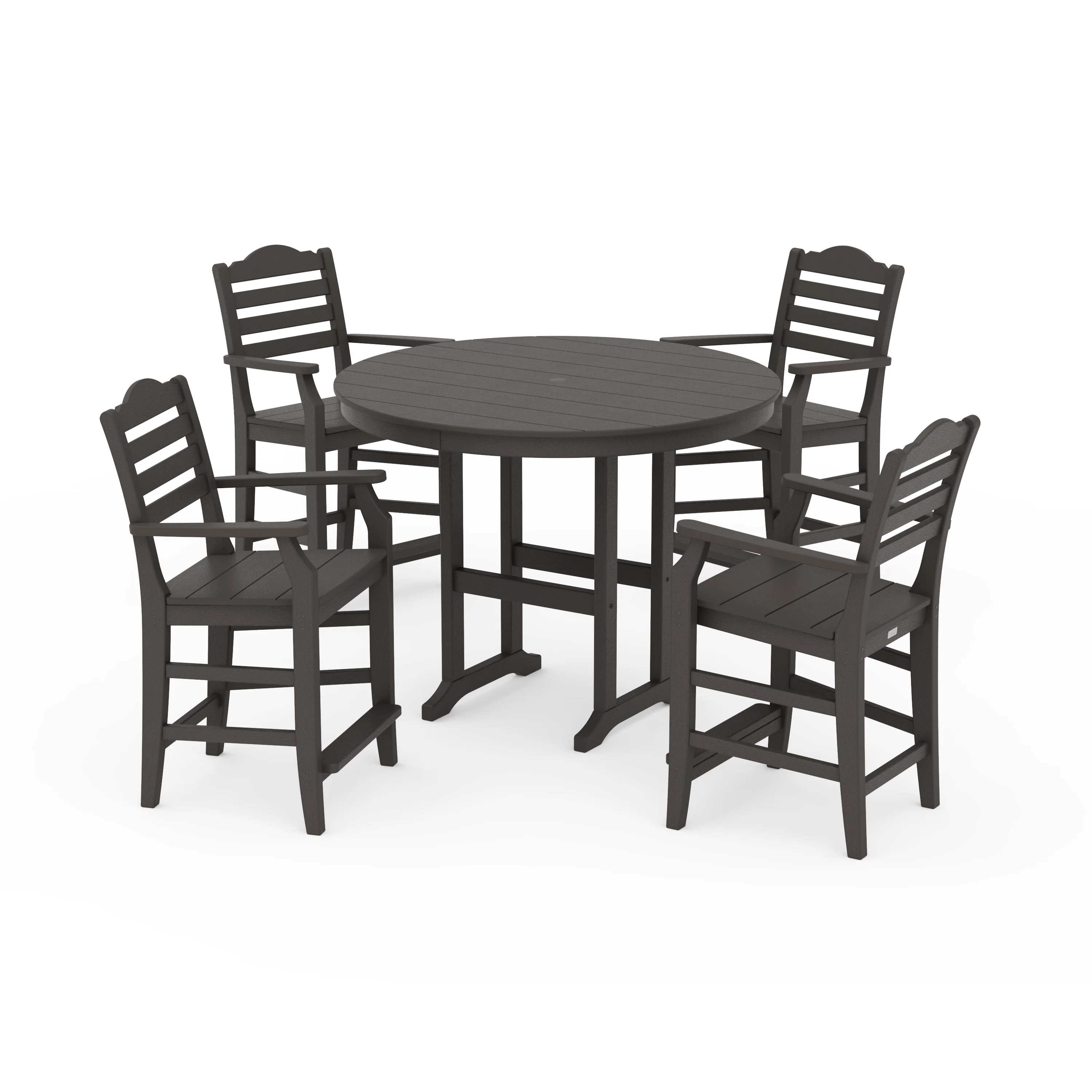 Savannah 5-Piece Round Farmhouse Counter Set - Image 8