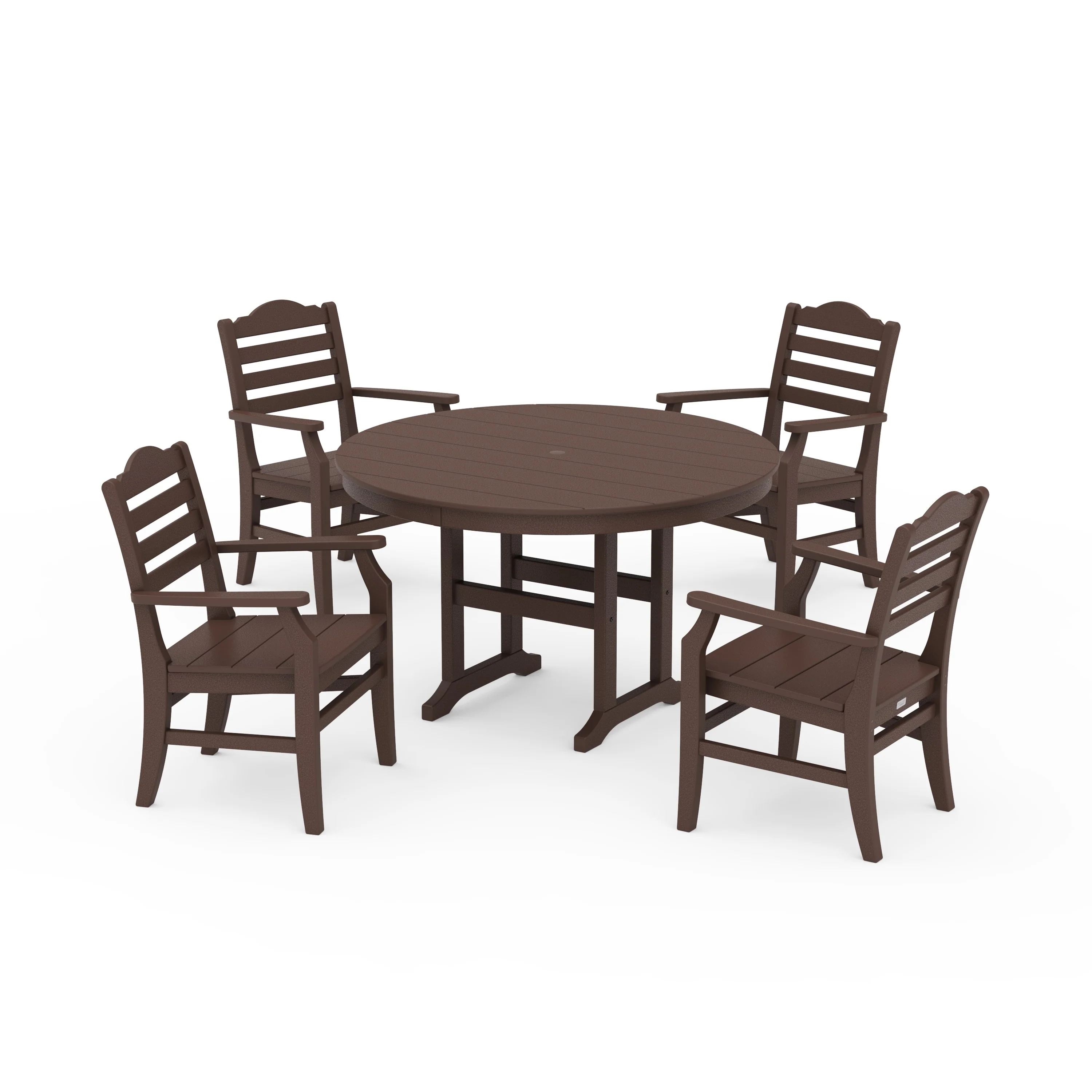 Savannah 5-Piece Round Farmhouse Dining Set - Image 4