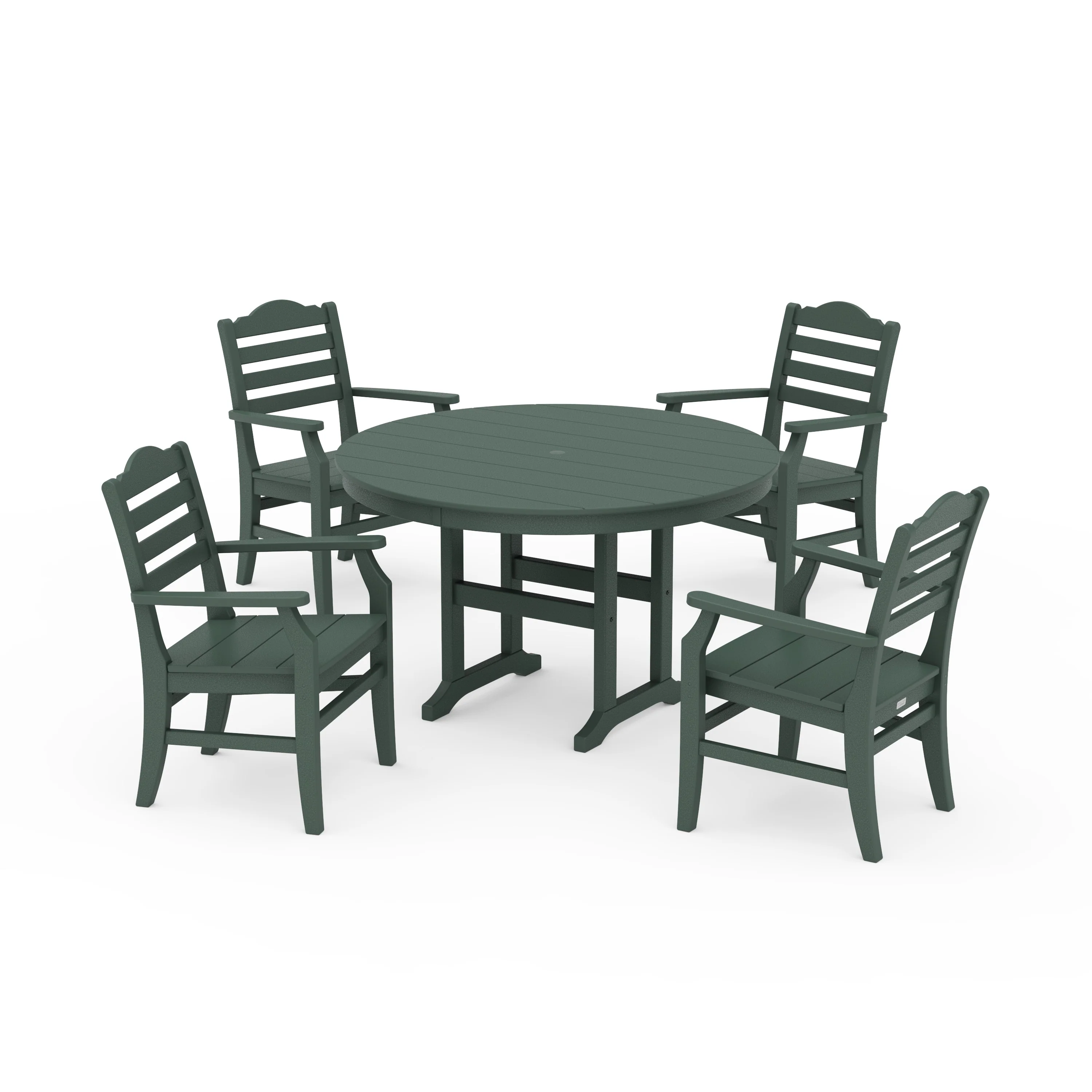 Savannah 5-Piece Round Farmhouse Dining Set - Image 6