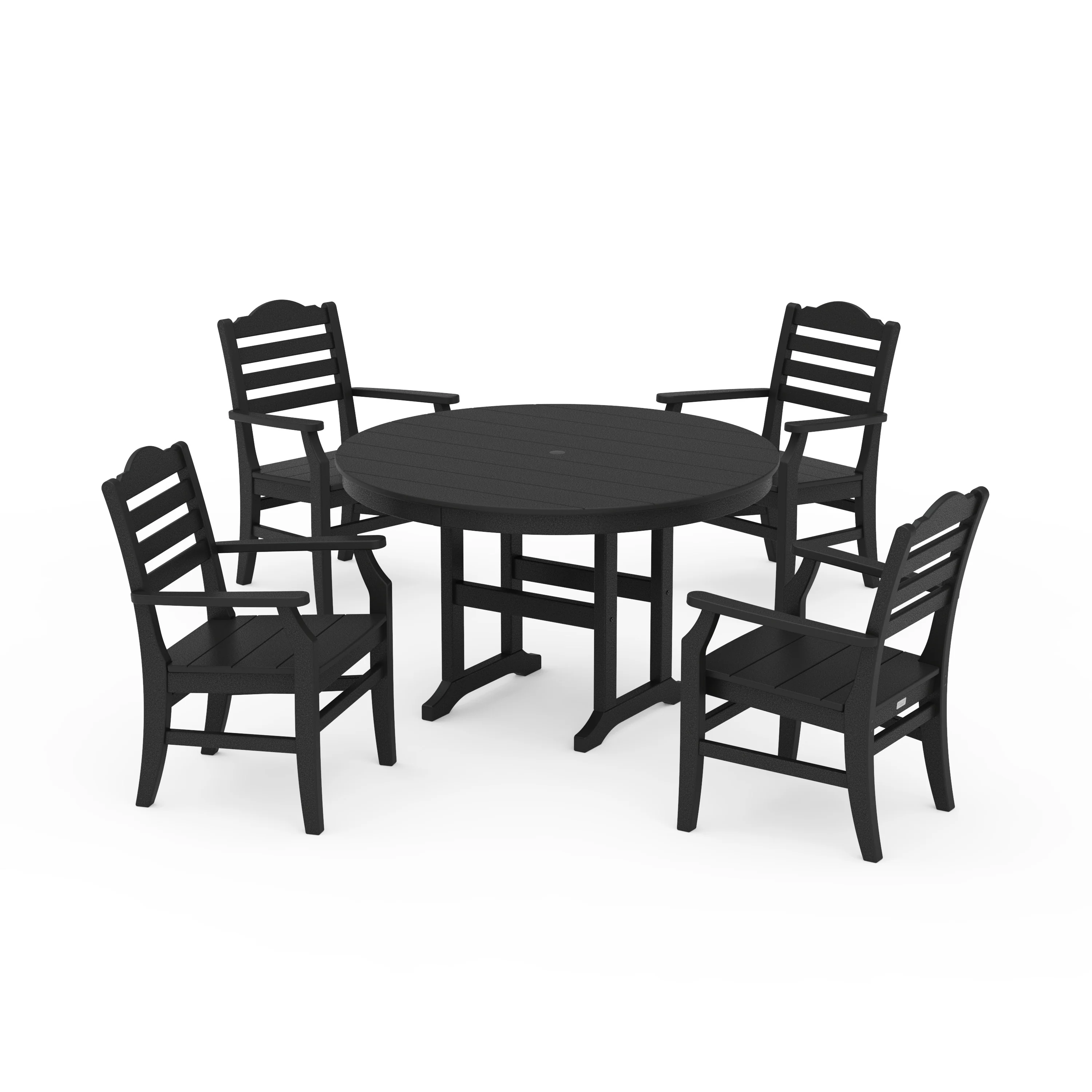 Savannah 5-Piece Round Farmhouse Dining Set - Image 9