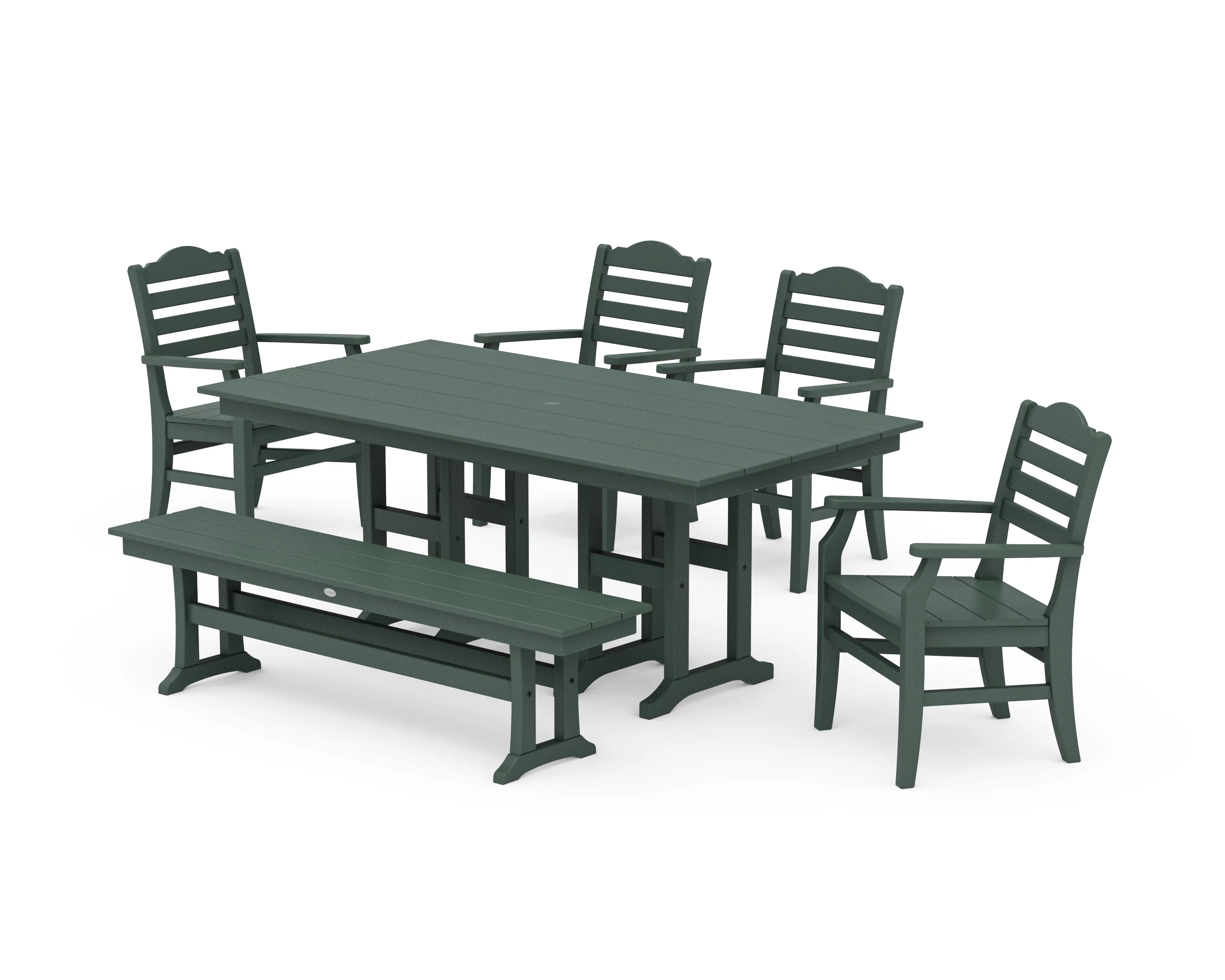 Savannah 6-Piece Farmhouse Dining Set with Bench - Image 3
