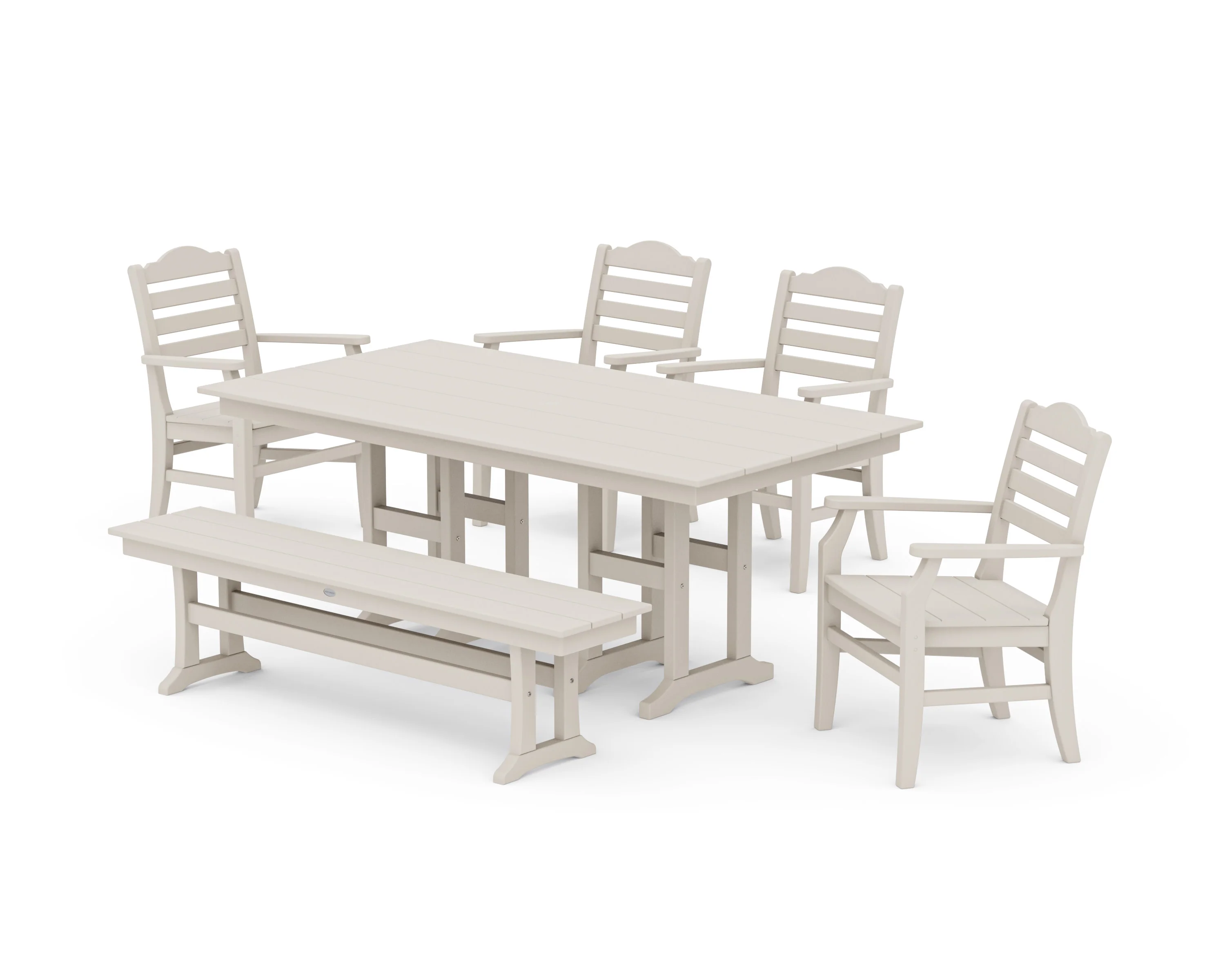 Savannah 6-Piece Farmhouse Dining Set with Bench - Image 5