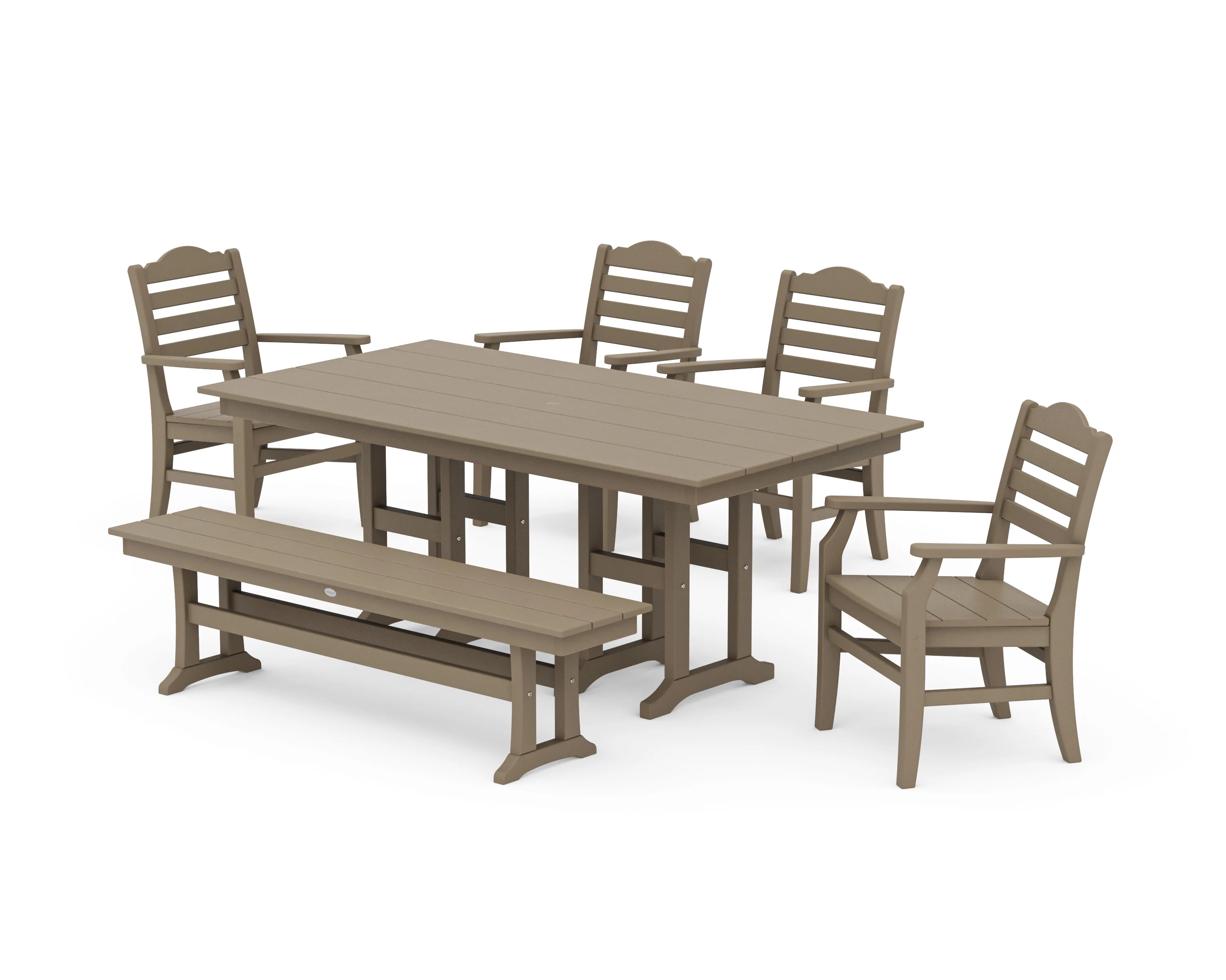 Savannah 6-Piece Farmhouse Dining Set with Bench - Image 9