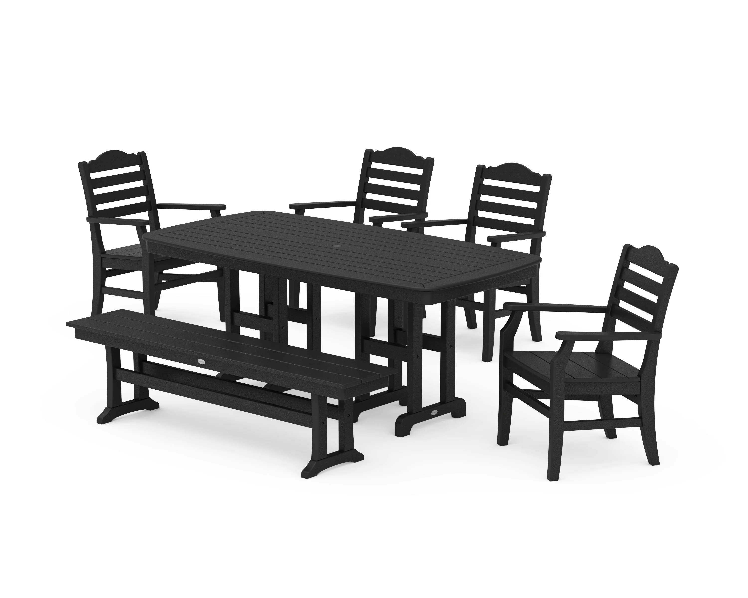 Savannah 6-Piece Farmhouse Dining Set with Bench - Image 2
