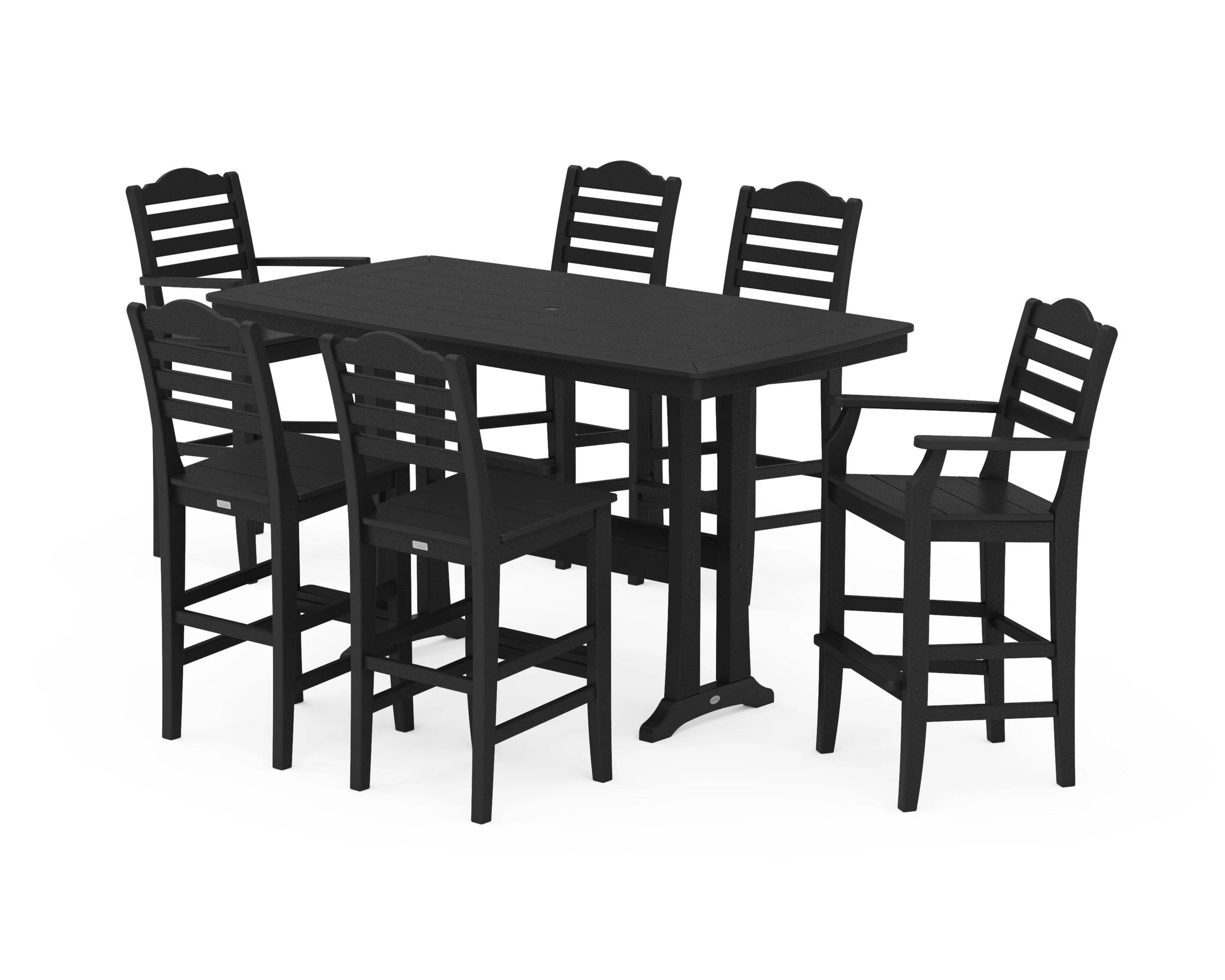 Savannah 7-Piece Bar Set with Trestle Legs - Image 2