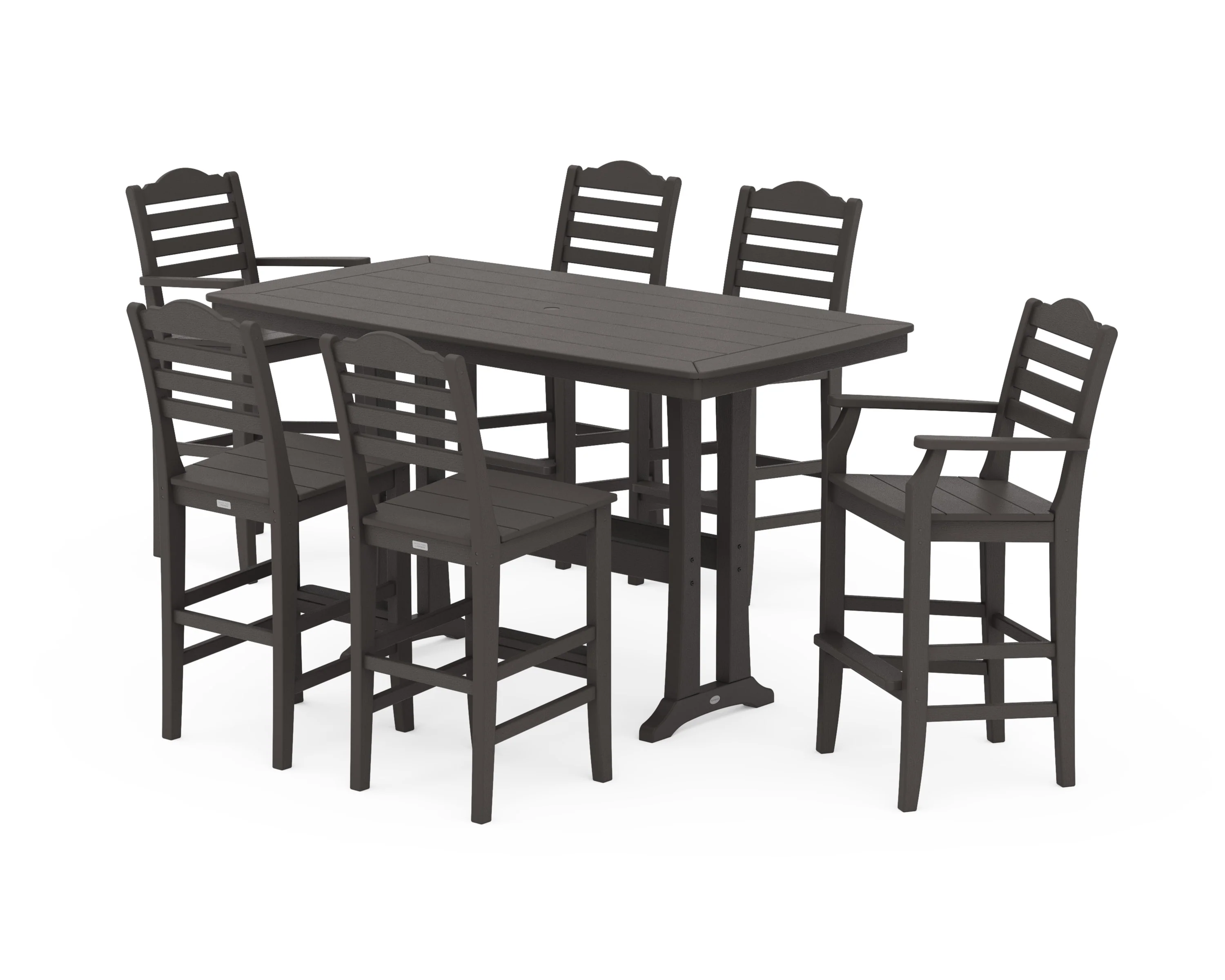 Savannah 7-Piece Bar Set with Trestle Legs - Image 8