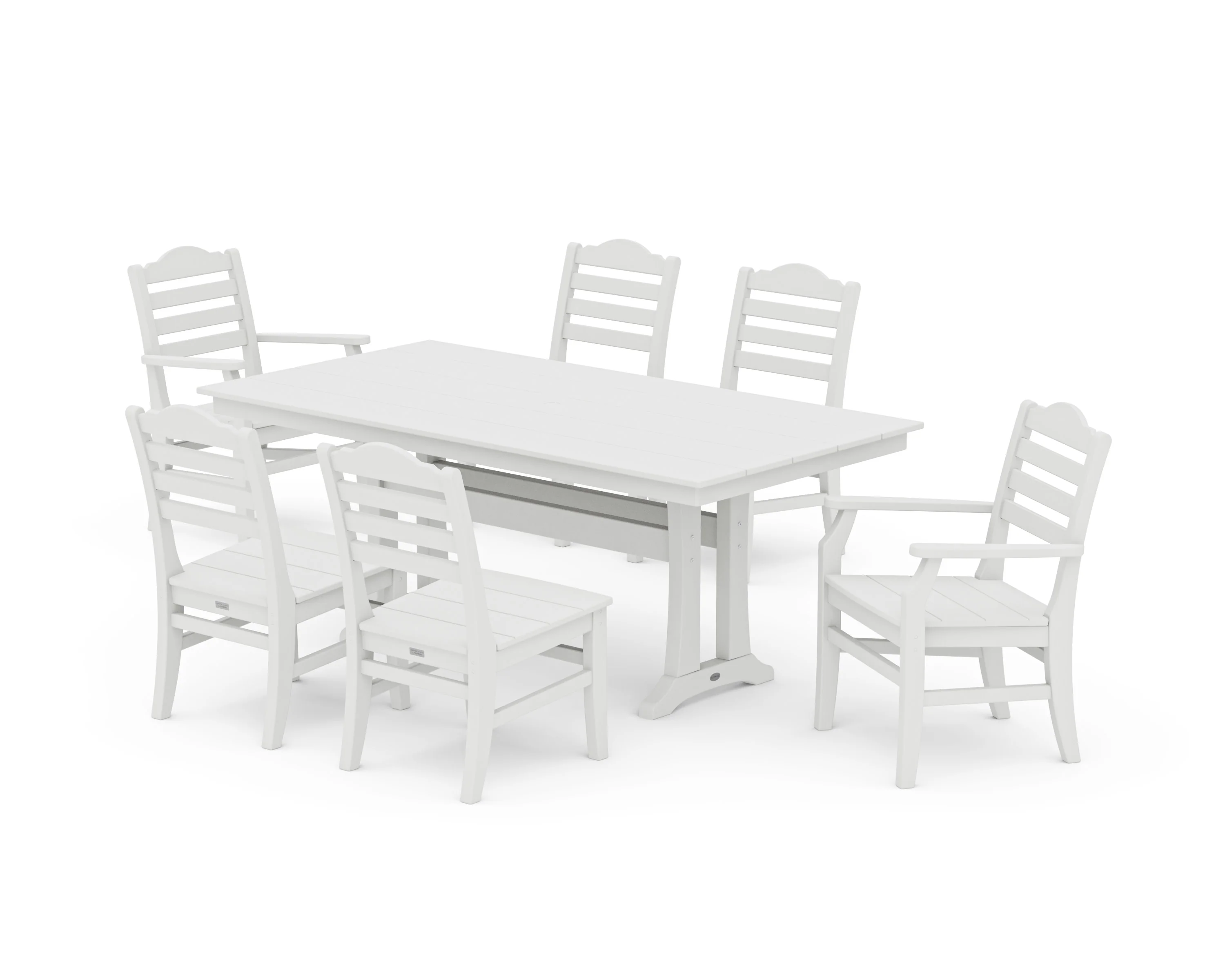 Savannah 7-Piece Farmhouse Dining Set with Trestle Legs - Image 10