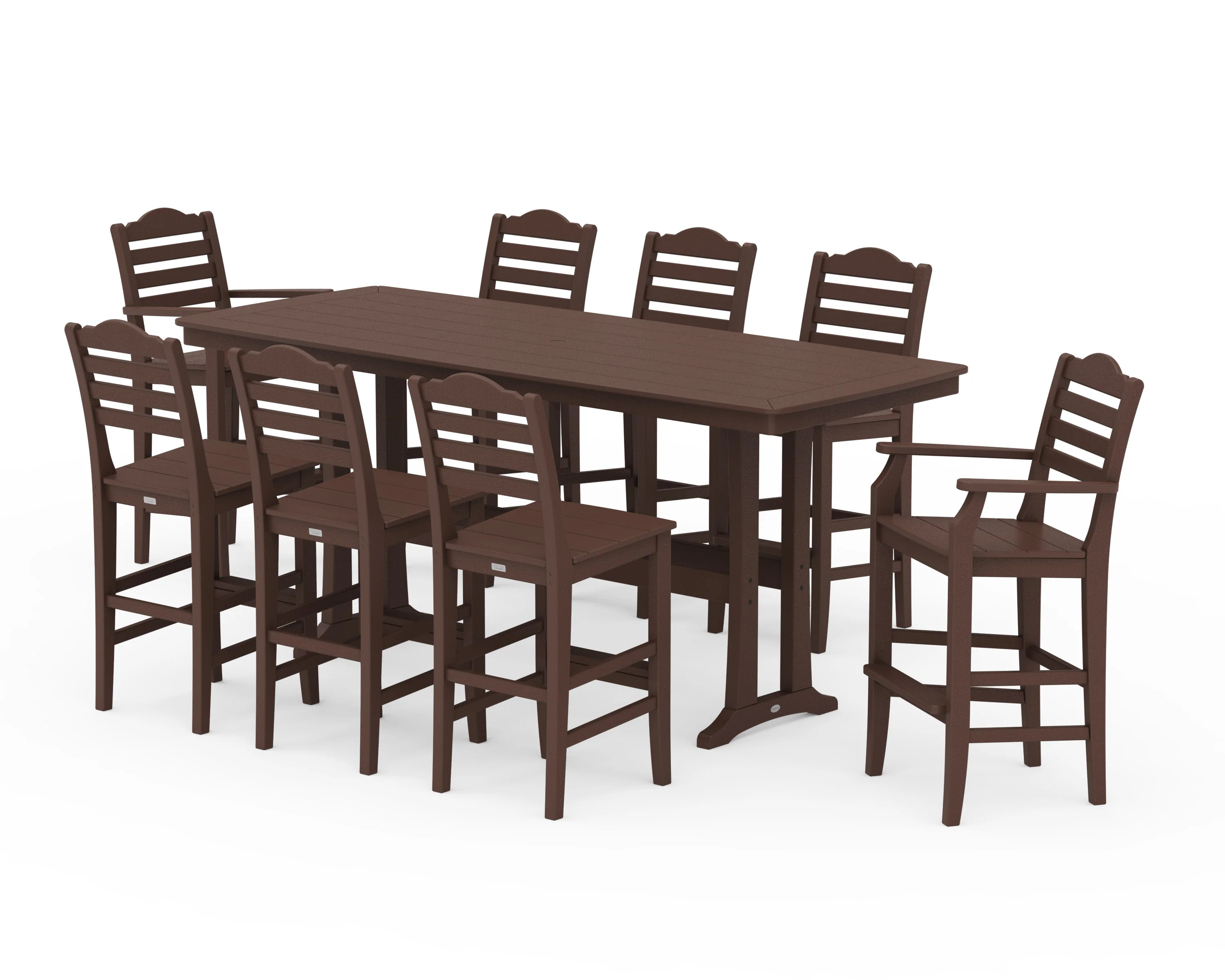 Savannah 9-Piece Bar Set with Trestle Legs - Image 4