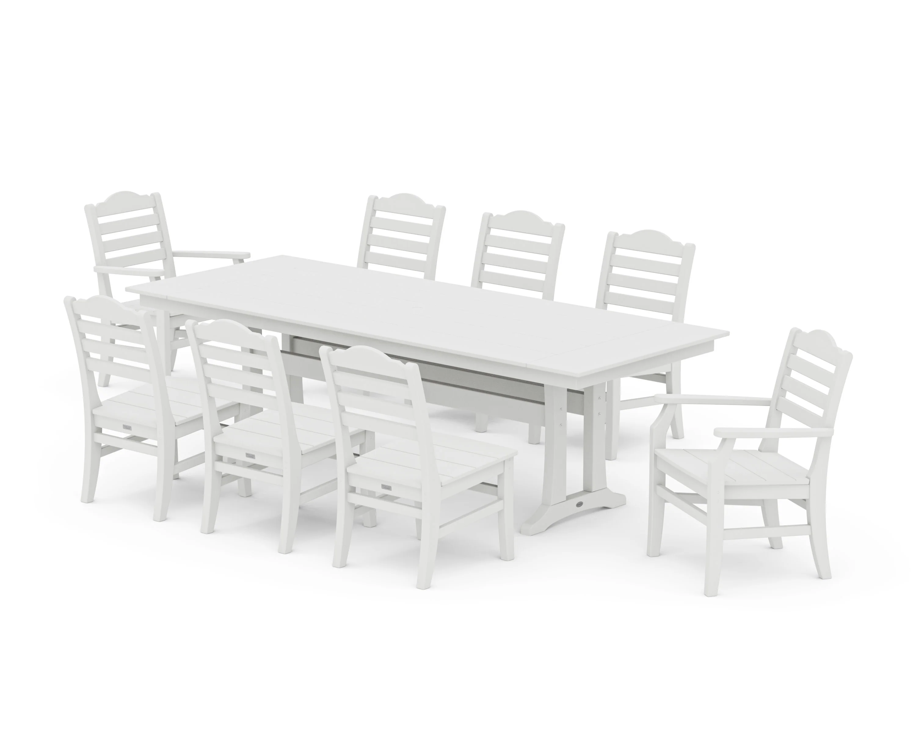 Savannah 9-Piece Farmhouse Dining Set with Trestle Legs - Image 10