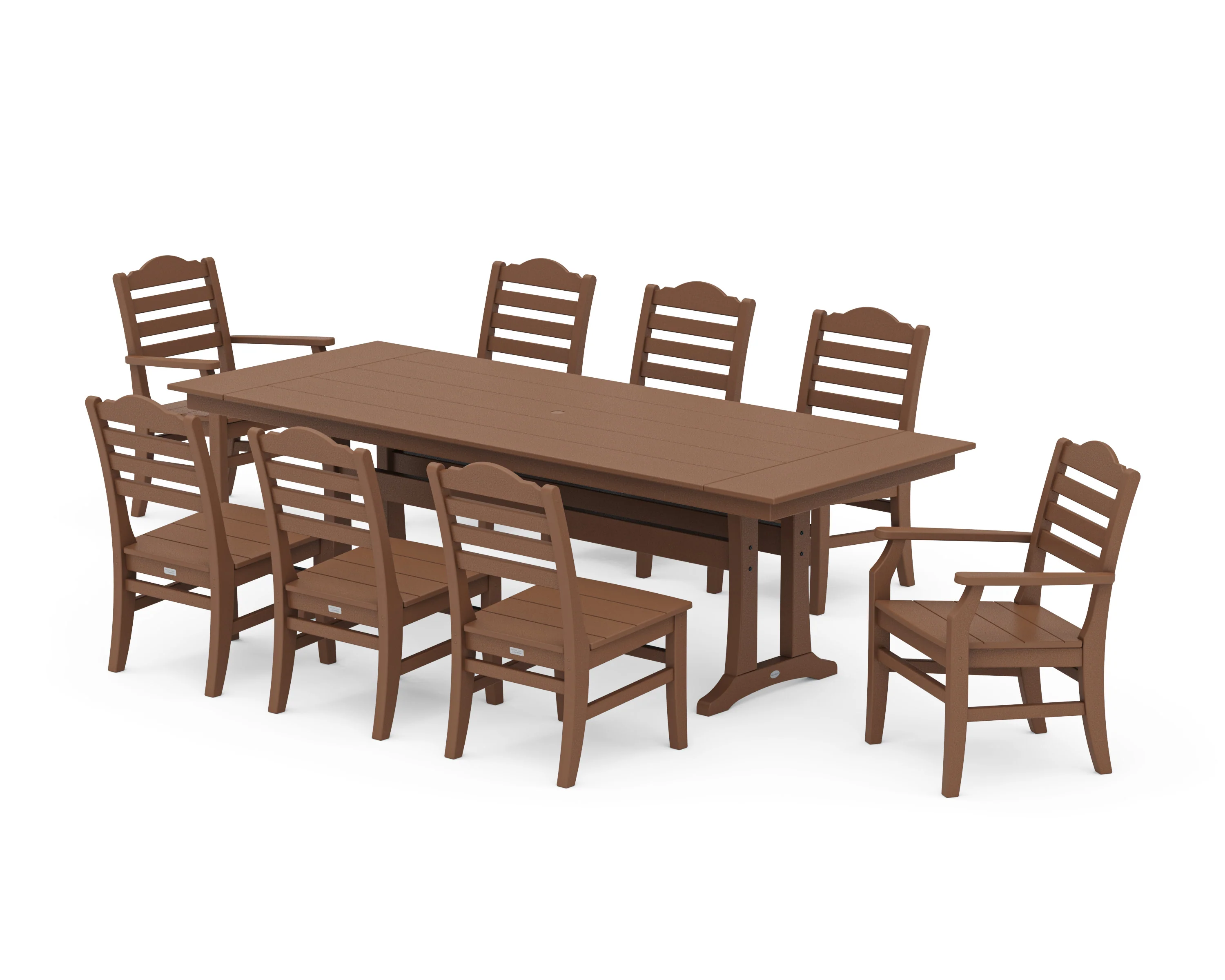Savannah 9-Piece Farmhouse Dining Set with Trestle Legs - Image 6