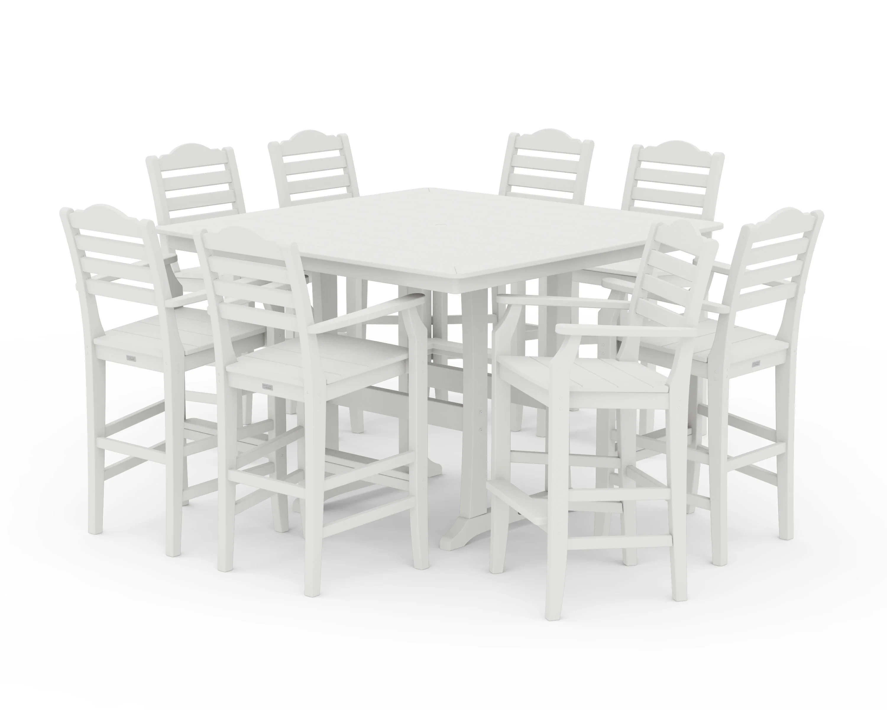Savannah 9-Piece Square Bar Set with Trestle Legs - Image 10