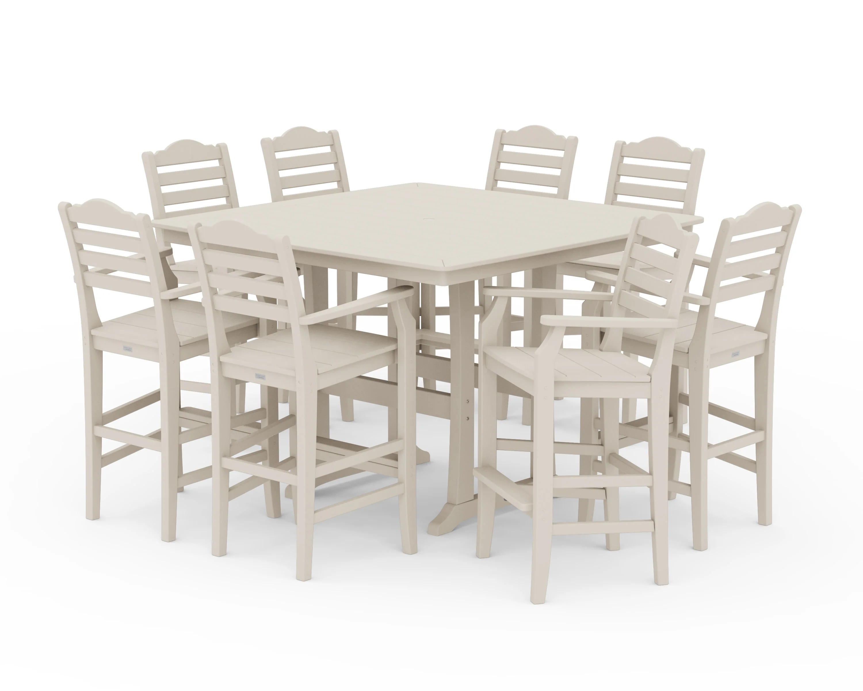 Savannah 9-Piece Square Bar Set with Trestle Legs - Image 5