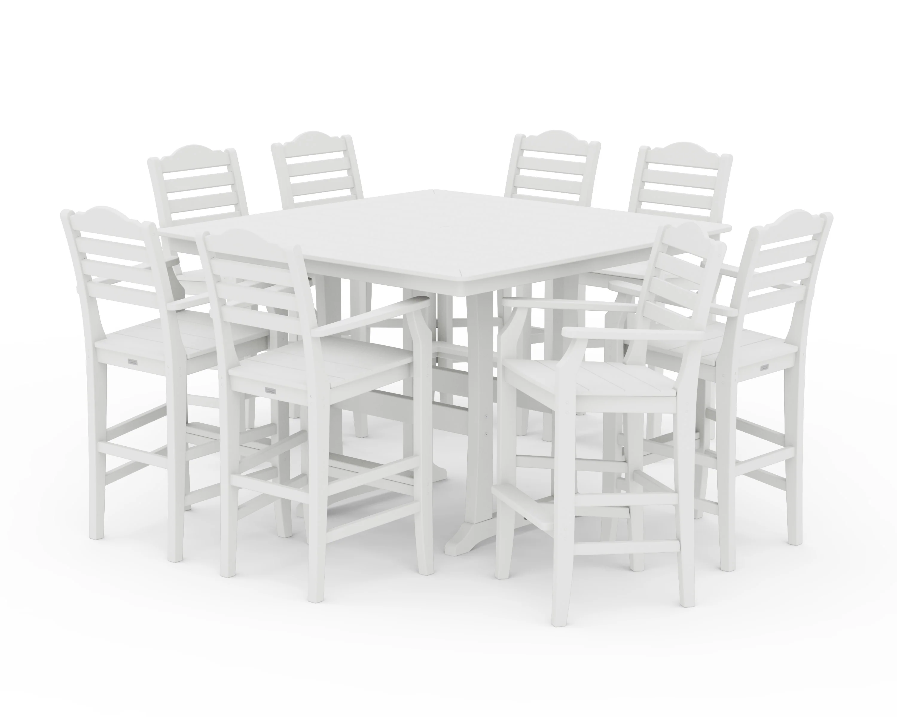 Savannah 9-Piece Square Bar Set with Trestle Legs - Image 7