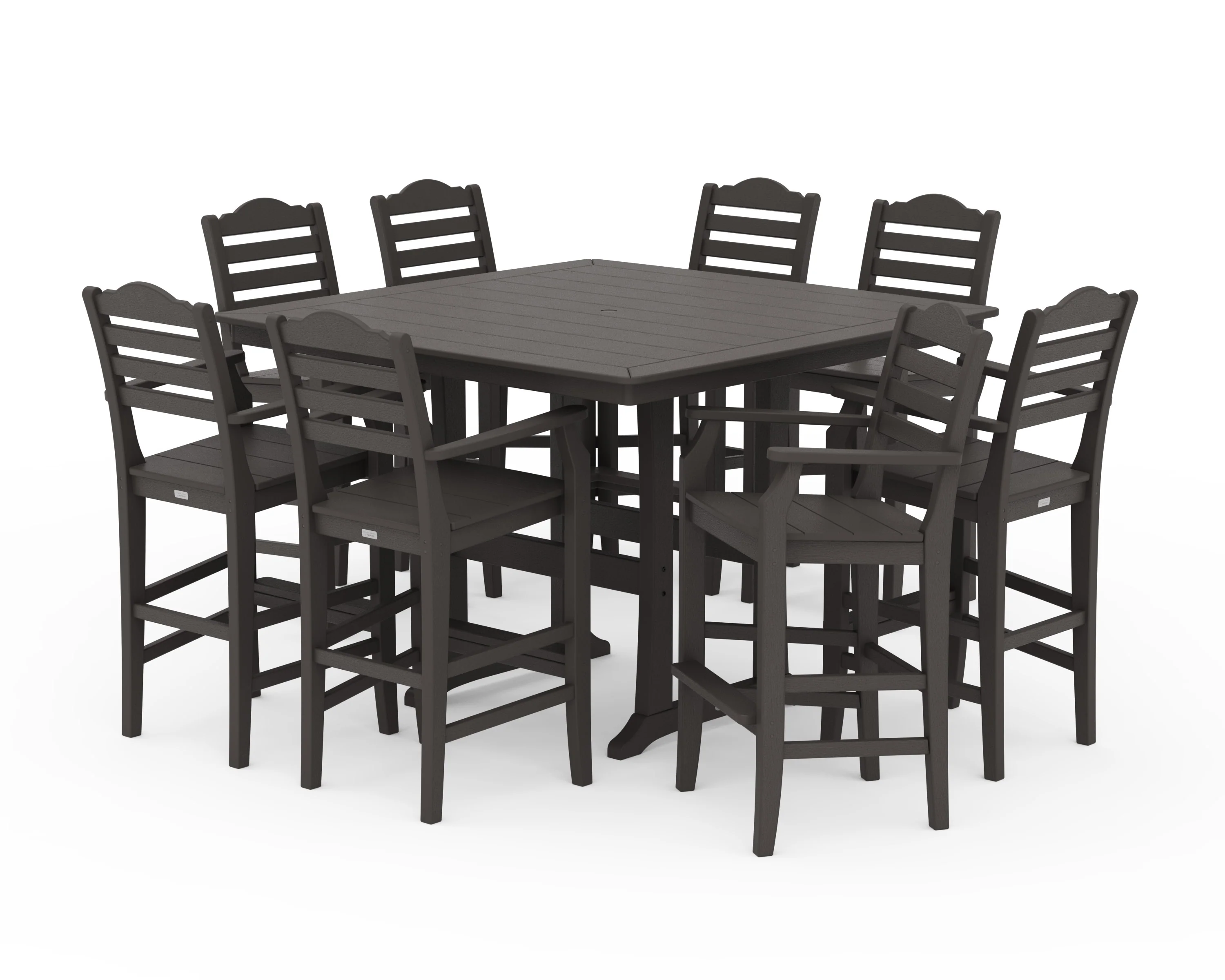Savannah 9-Piece Square Bar Set with Trestle Legs - Image 8