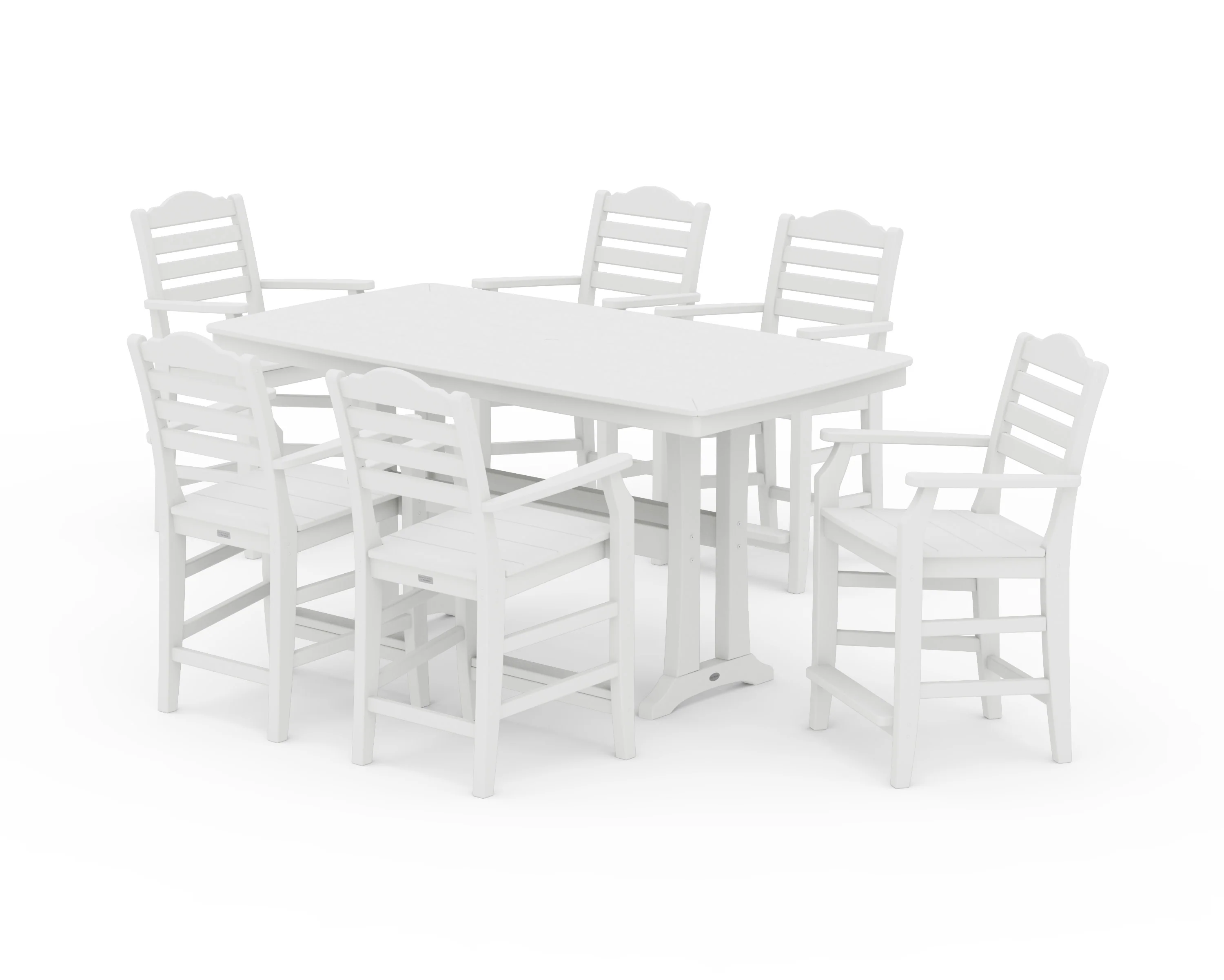 Savannah Arm Chair 7-Piece Counter Set with Trestle Legs - Image 7