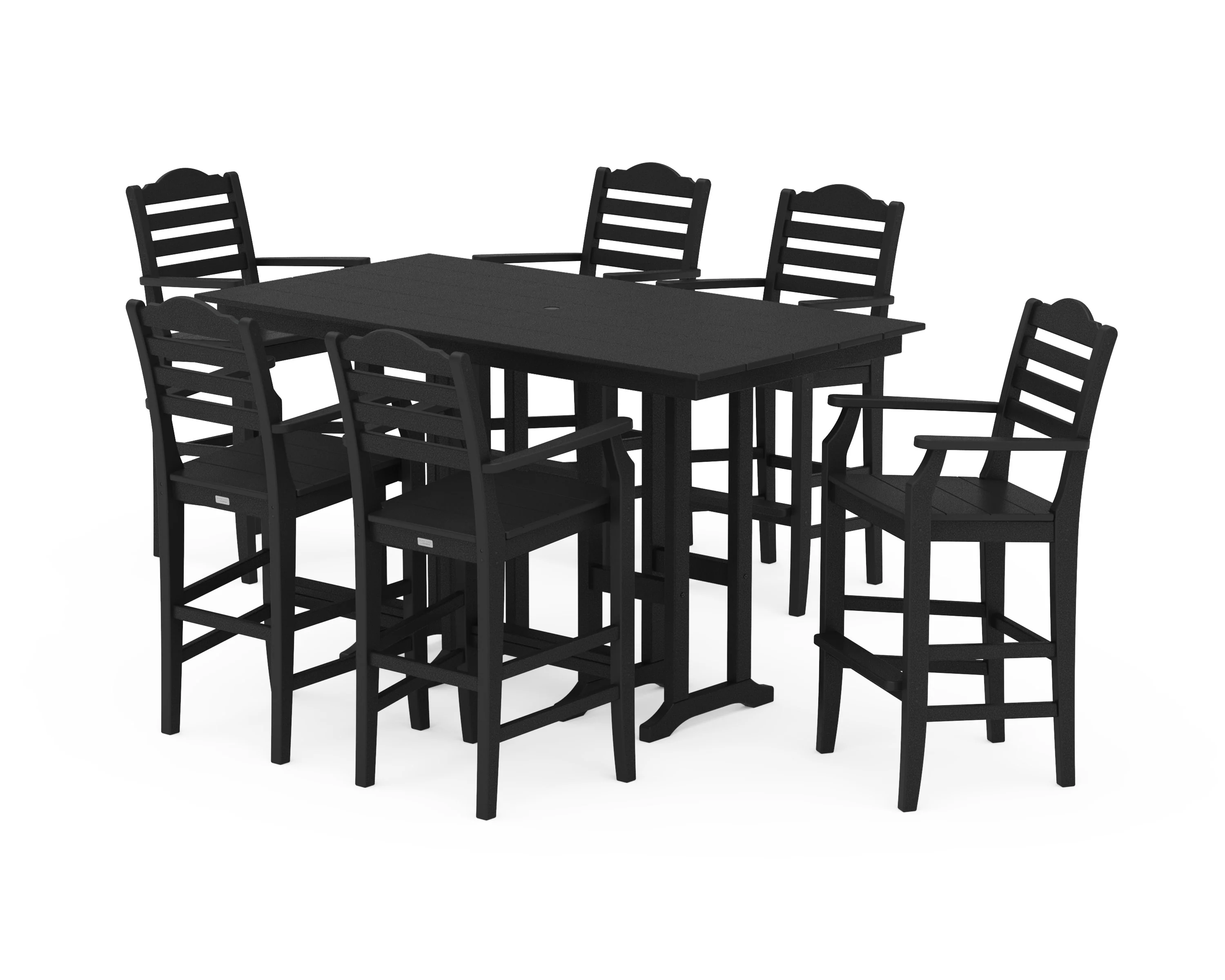 Savannah Arm Chair 7-Piece Farmhouse Bar Set - Image 2