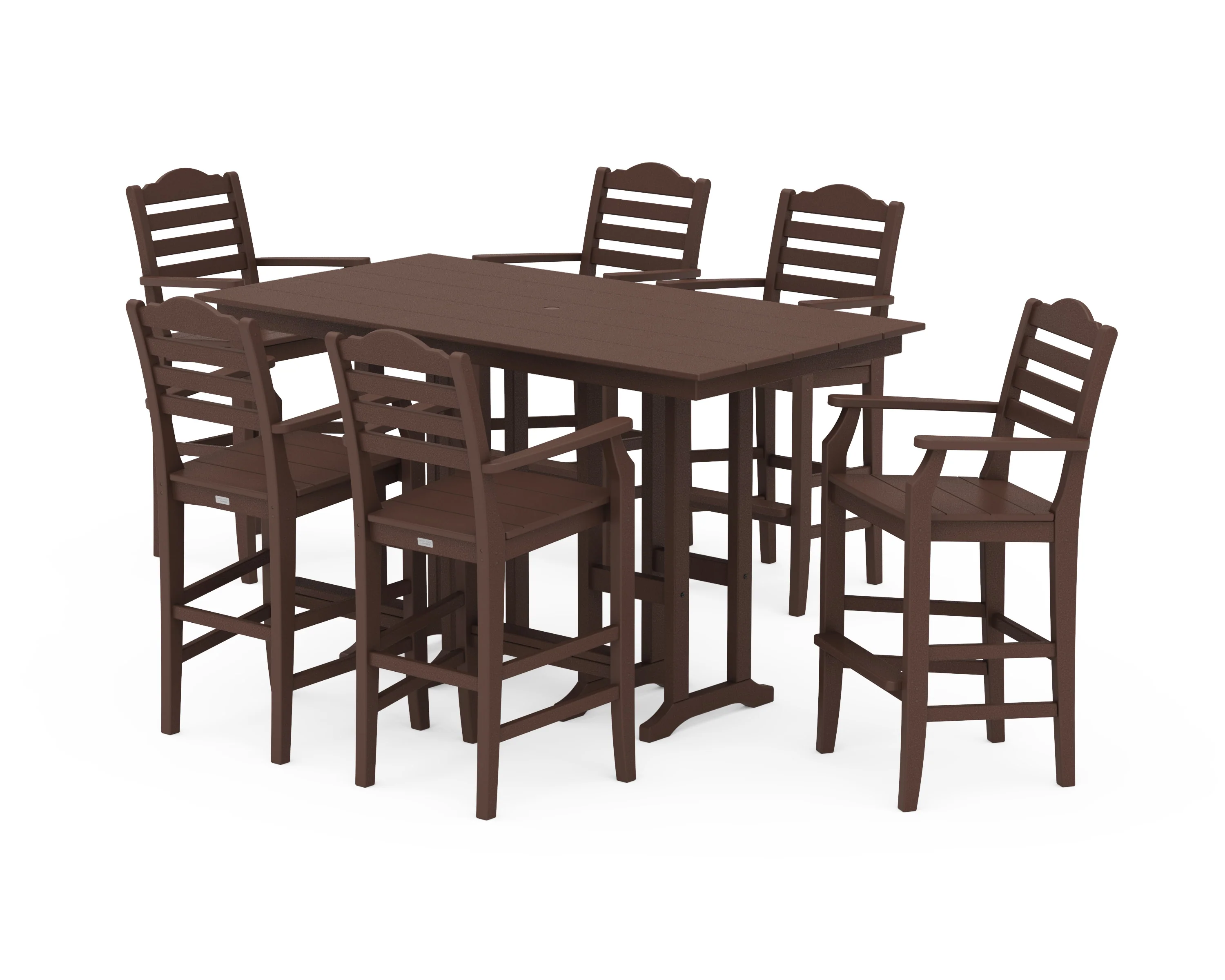 Savannah Arm Chair 7-Piece Farmhouse Bar Set - Image 4