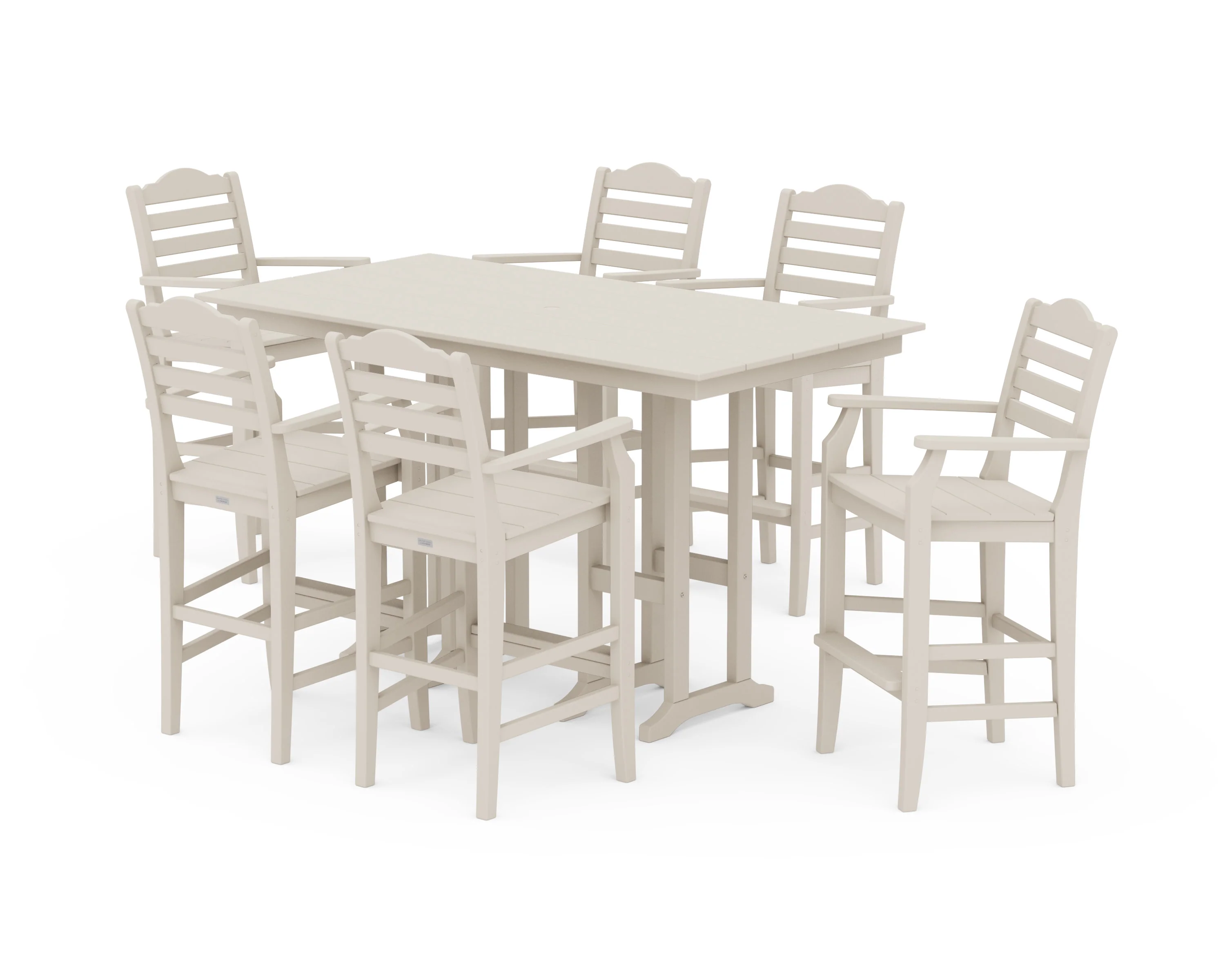 Savannah Arm Chair 7-Piece Farmhouse Bar Set - Image 5