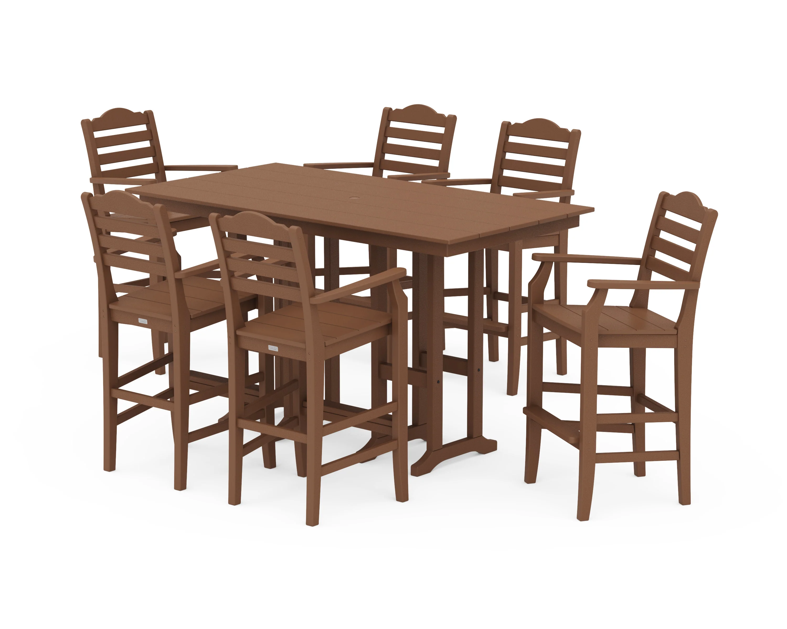 Savannah Arm Chair 7-Piece Farmhouse Bar Set - Image 6