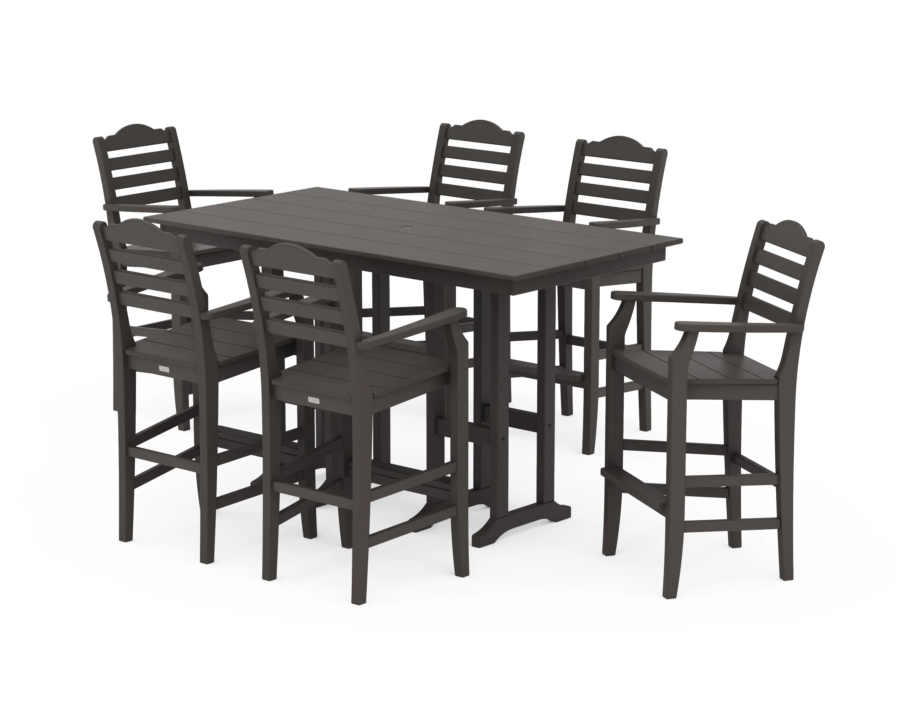 Savannah Arm Chair 7-Piece Farmhouse Bar Set - Image 8