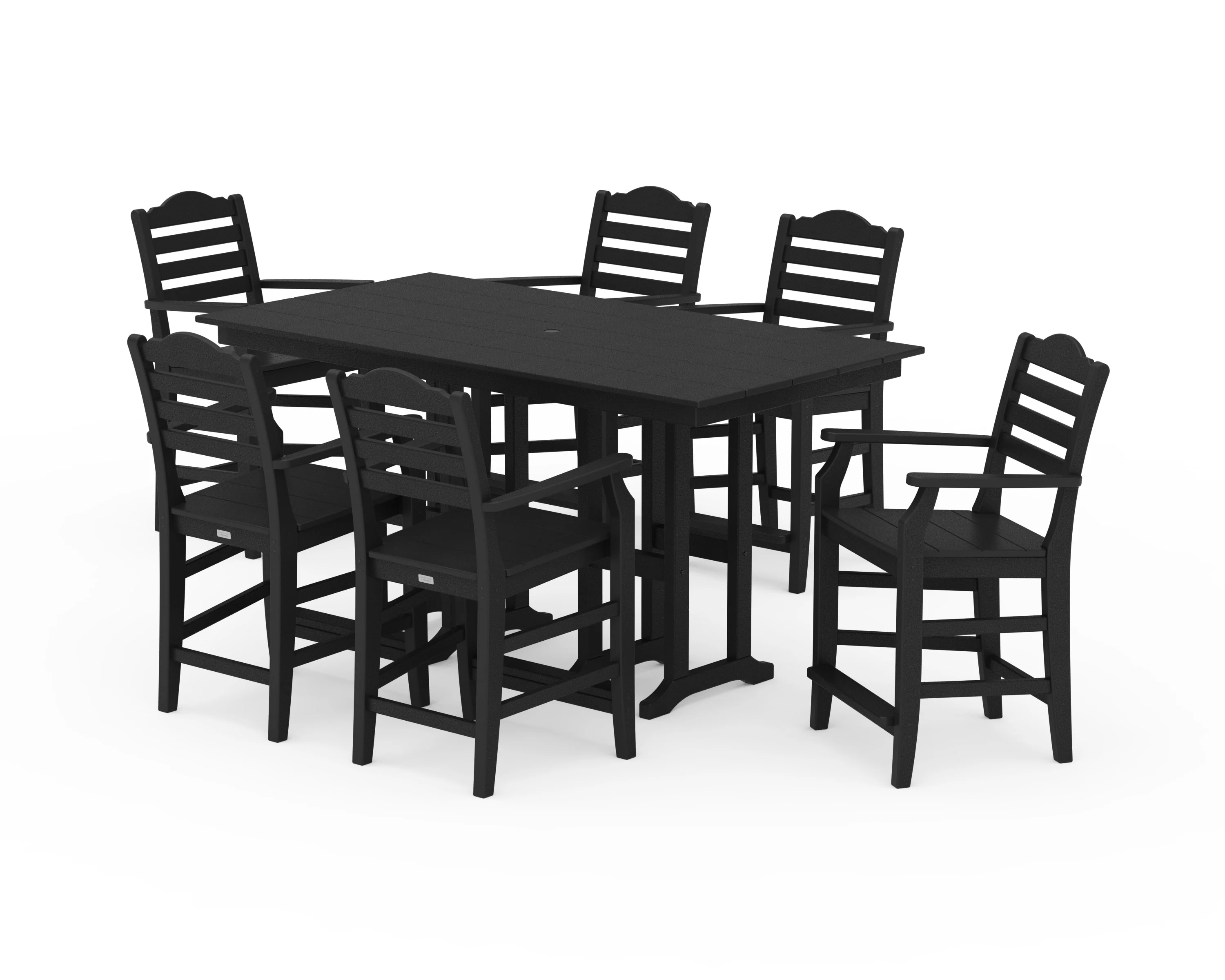Savannah Arm Chair 7-Piece Farmhouse Counter Set - Image 2