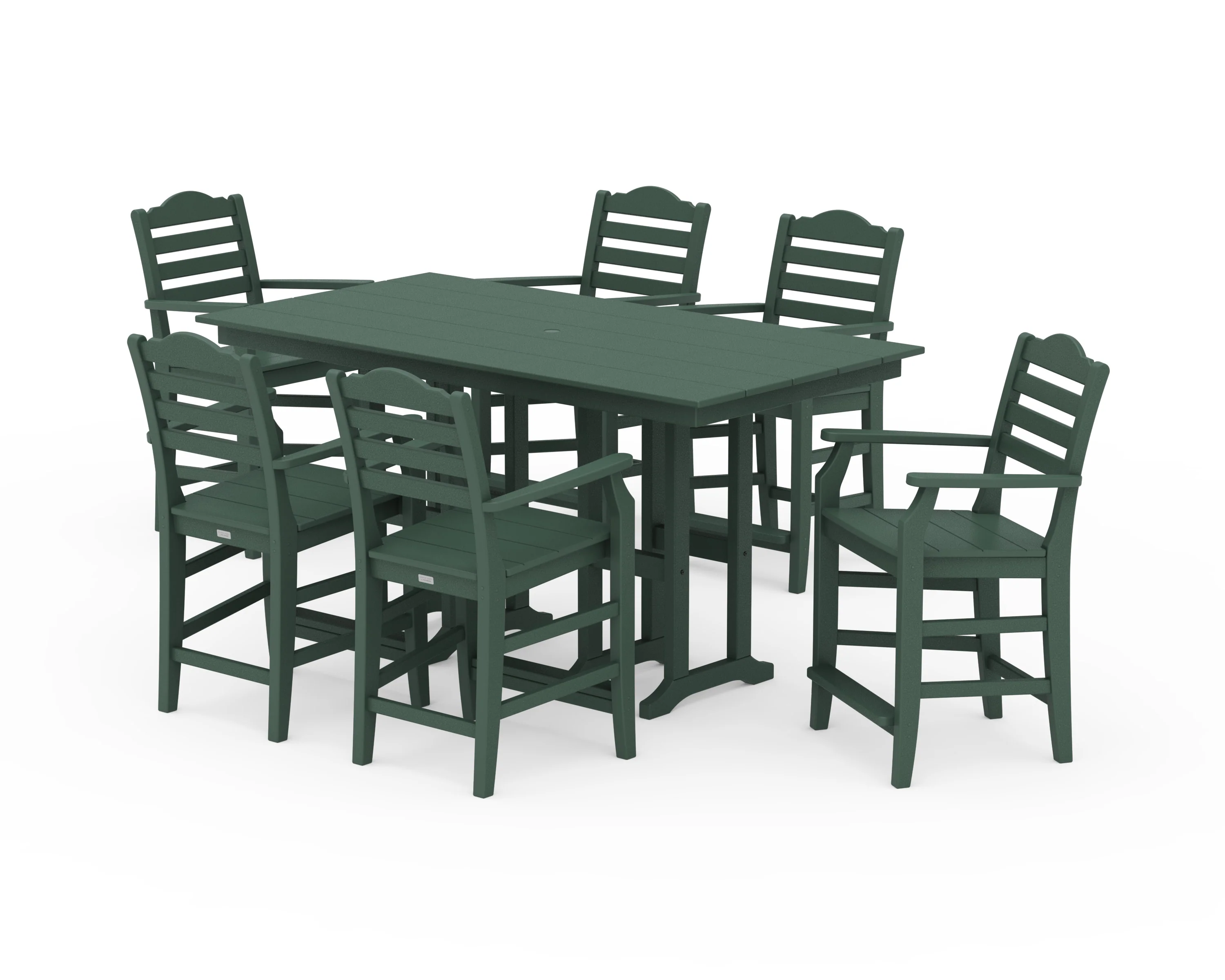 Savannah Arm Chair 7-Piece Farmhouse Counter Set - Image 3