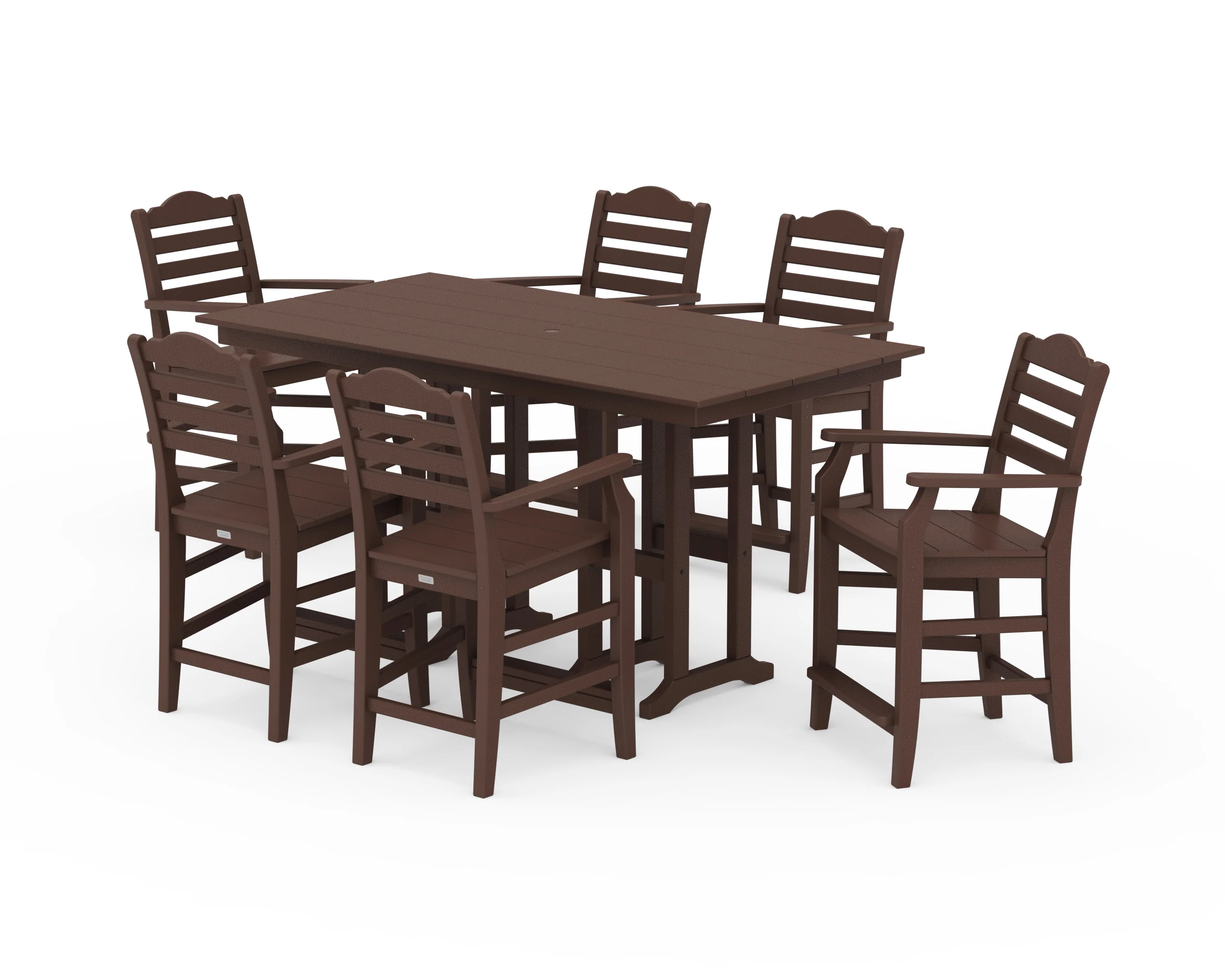 Savannah Arm Chair 7-Piece Farmhouse Counter Set - Image 4