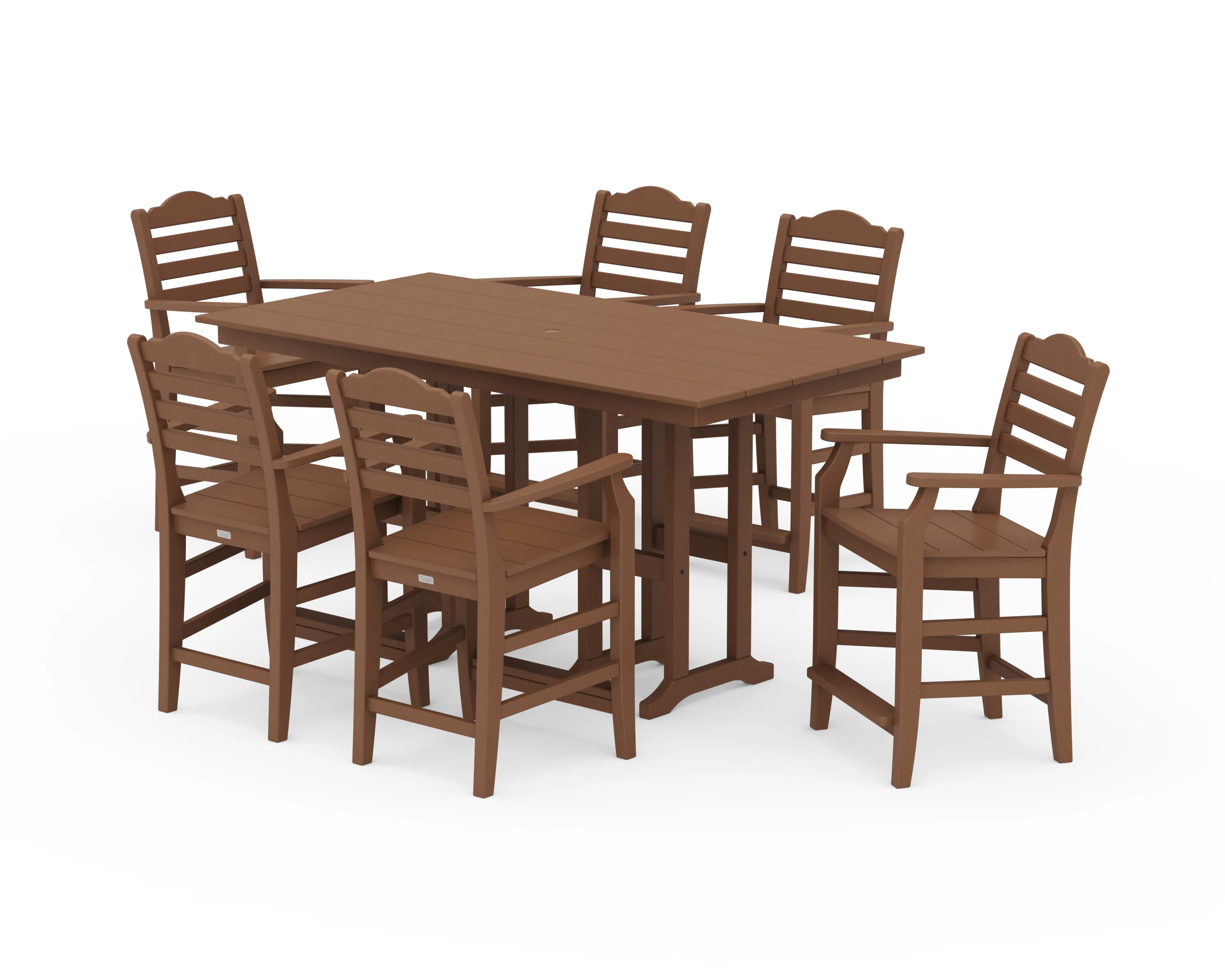 Savannah Arm Chair 7-Piece Farmhouse Counter Set - Image 6