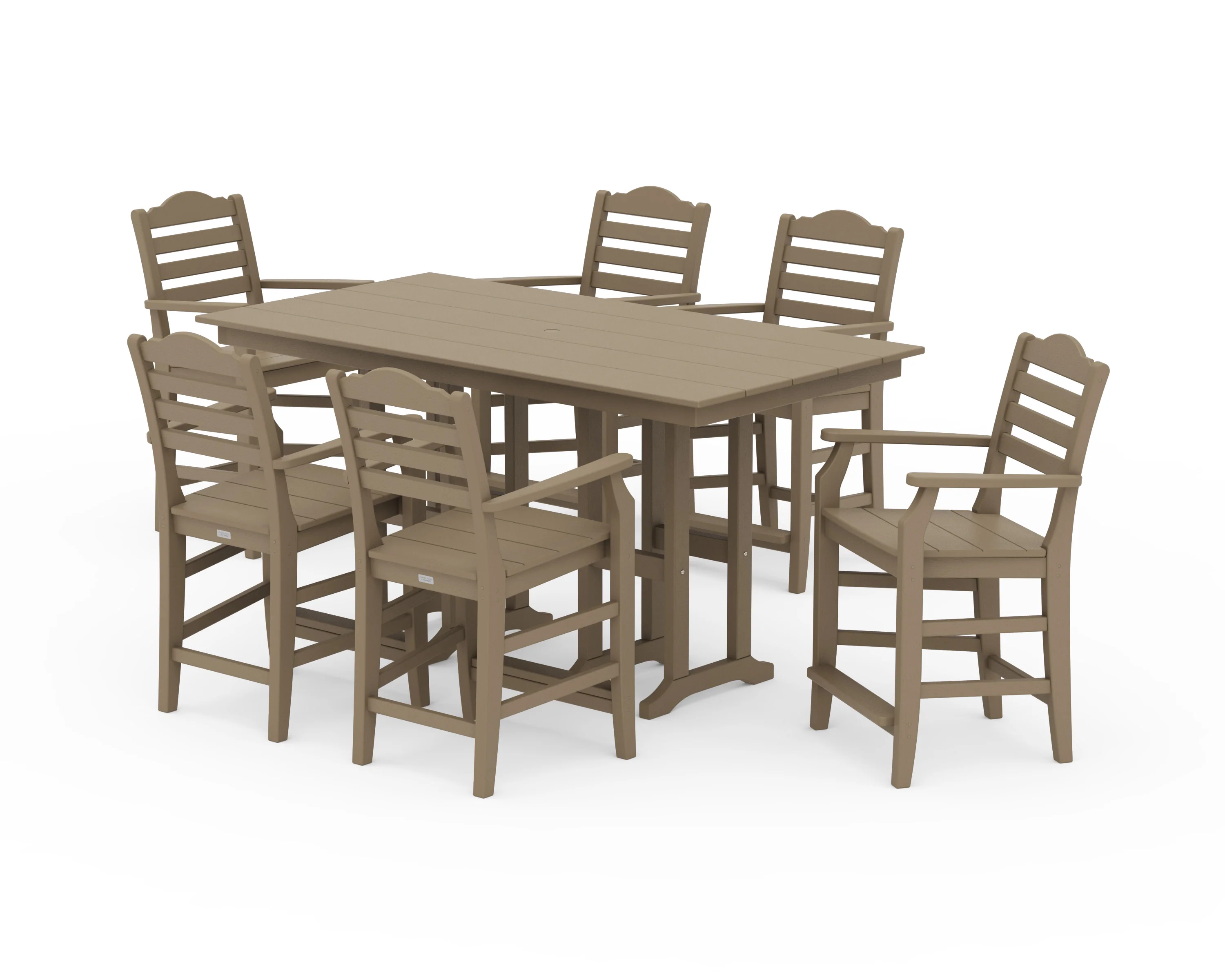 Savannah Arm Chair 7-Piece Farmhouse Counter Set - Image 9