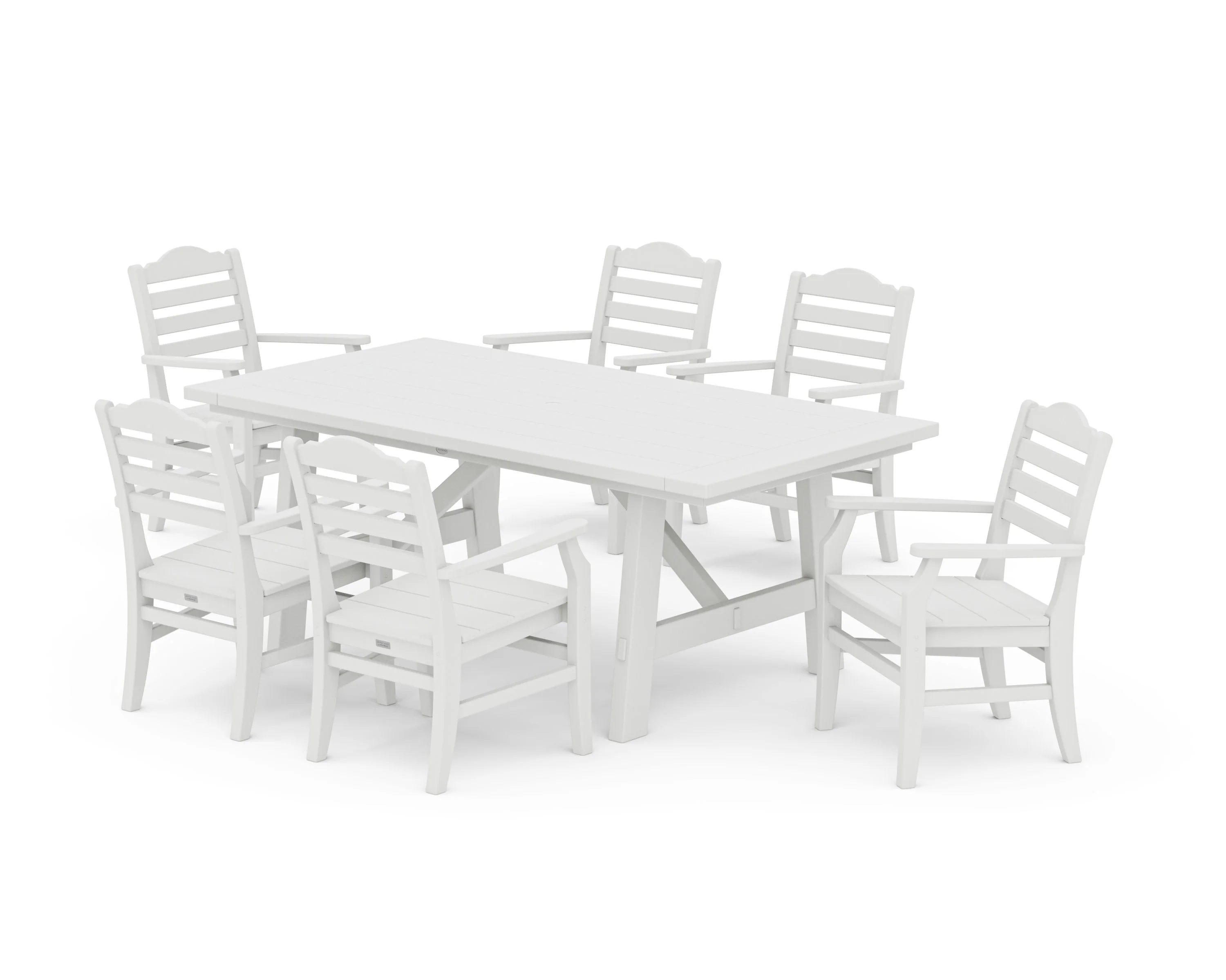 Savannah Arm Chair 7-Piece Rustic Farmhouse Dining Set - Image 10