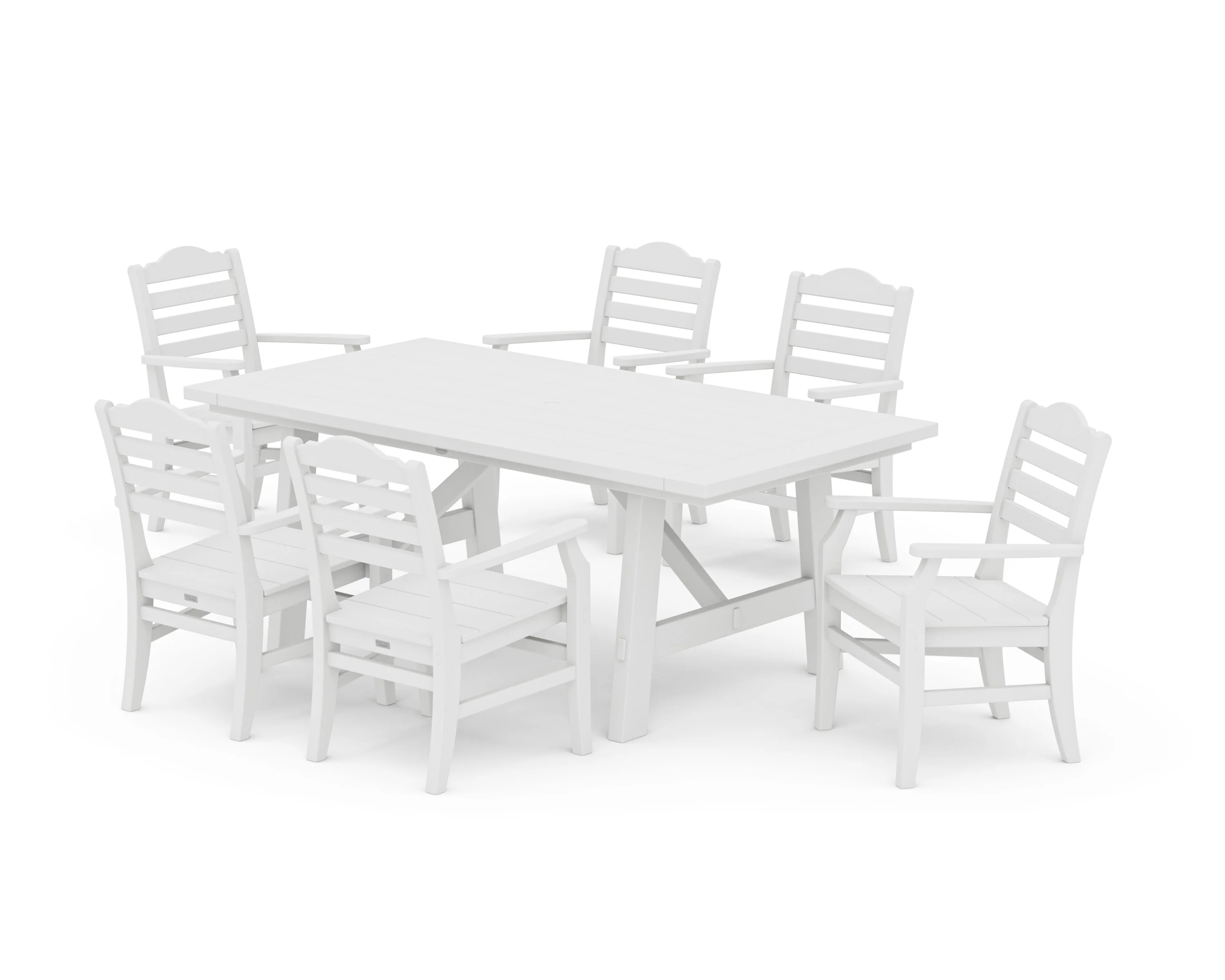 Savannah Arm Chair 7-Piece Rustic Farmhouse Dining Set - Image 7