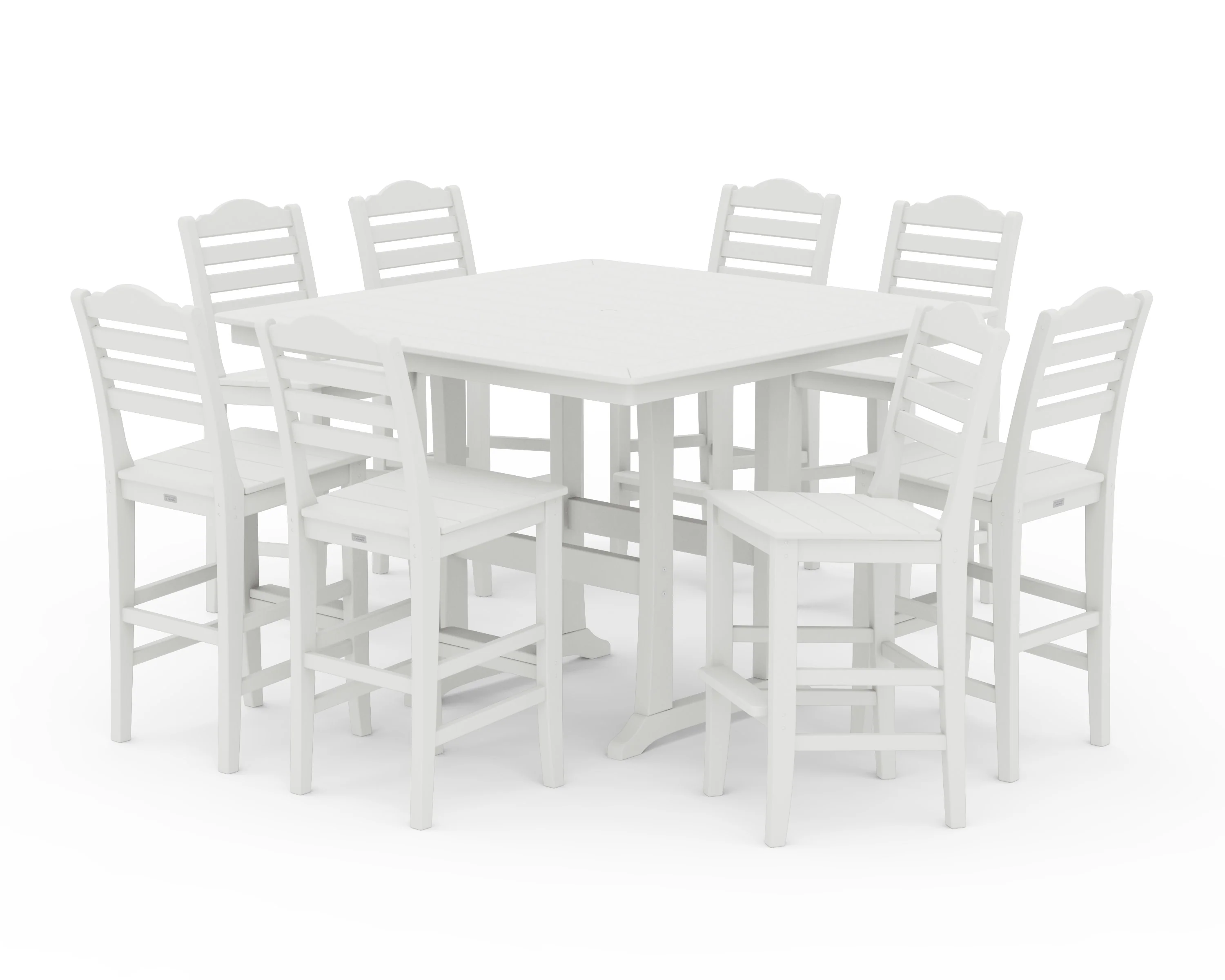 Savannah Side Chair 9-Piece Square Bar Set with Trestle Legs - Image 10