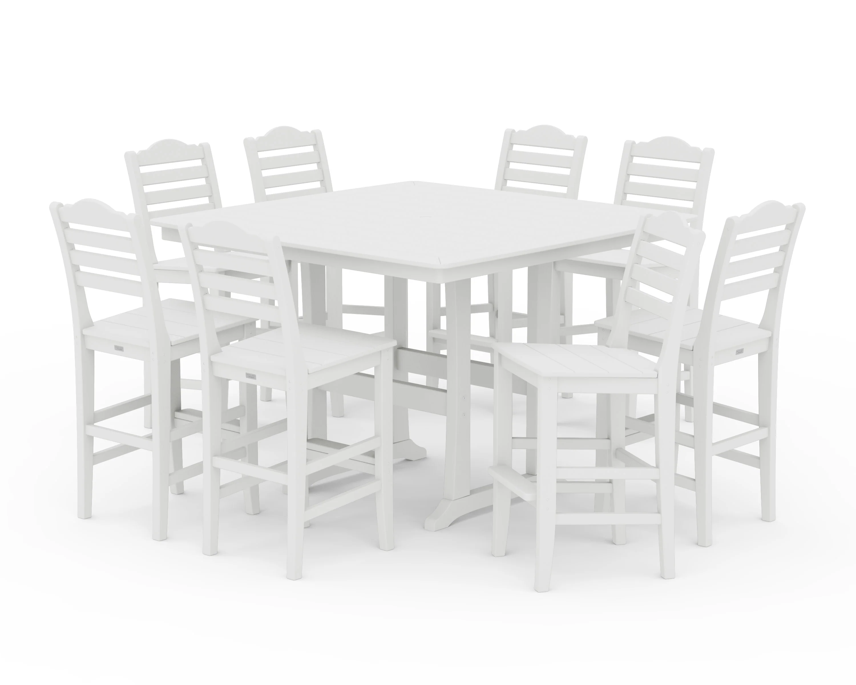 Savannah Side Chair 9-Piece Square Bar Set with Trestle Legs - Image 7