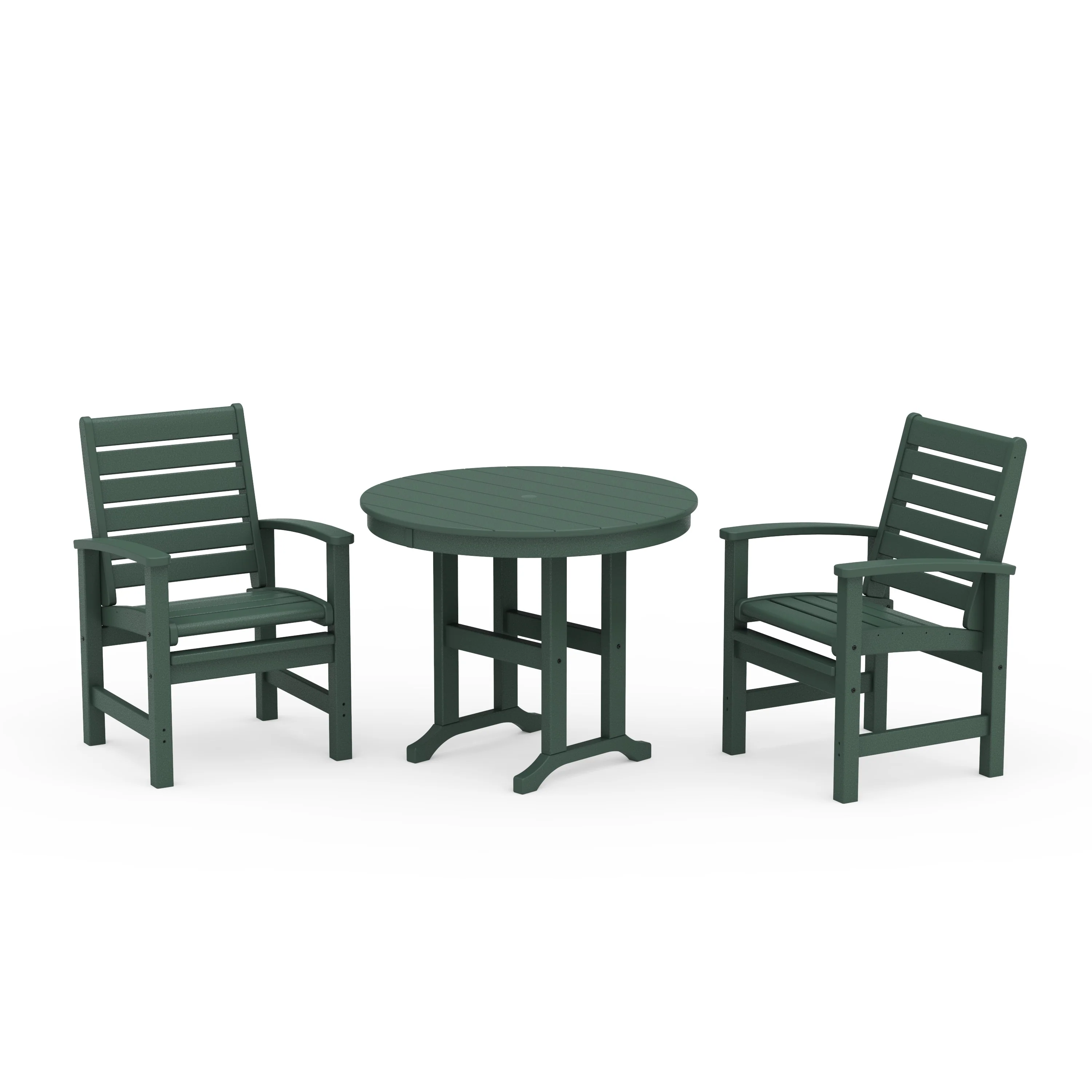 Signature 3-Piece Round Farmhouse Dining Set - Image 4