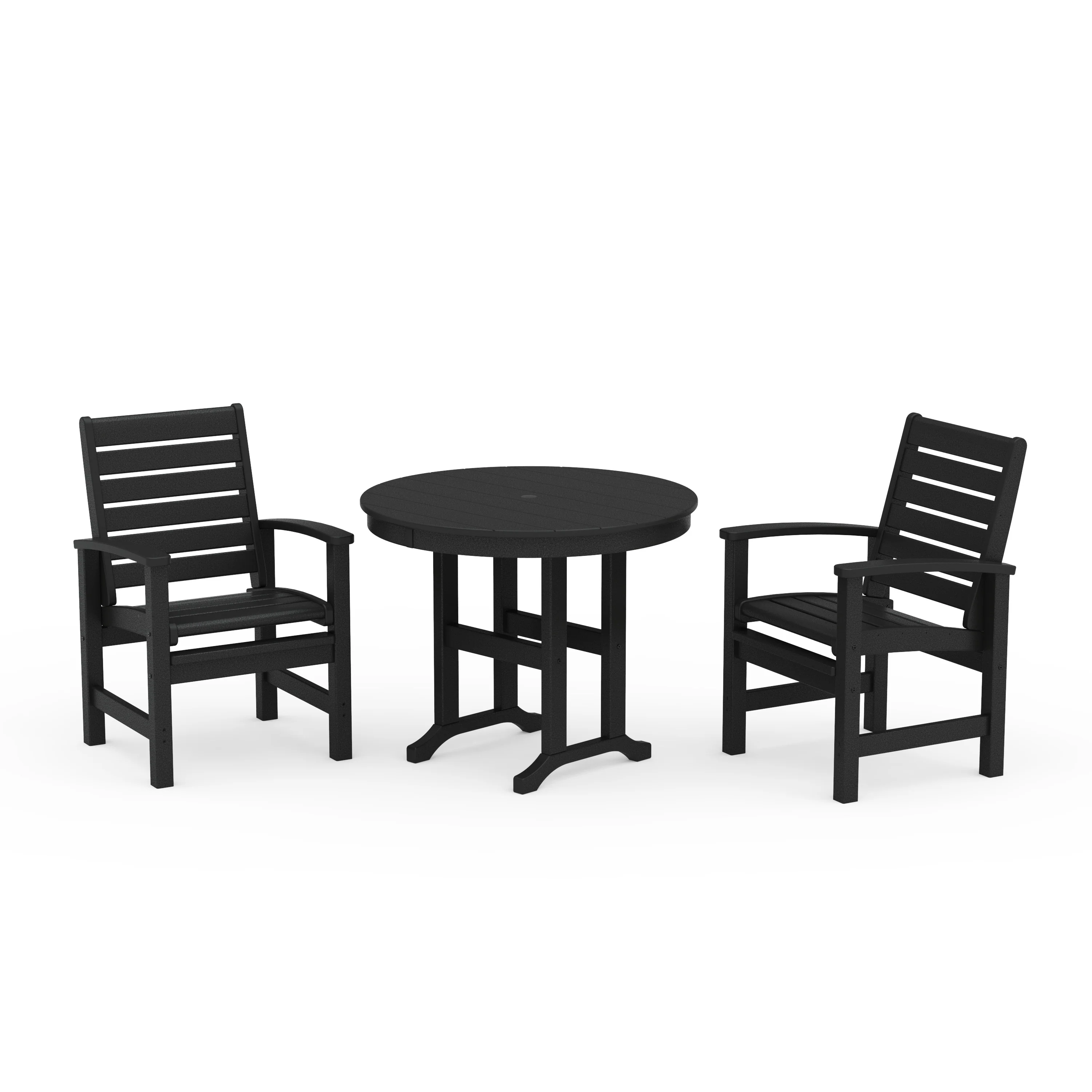 Signature 3-Piece Round Farmhouse Dining Set - Image 5