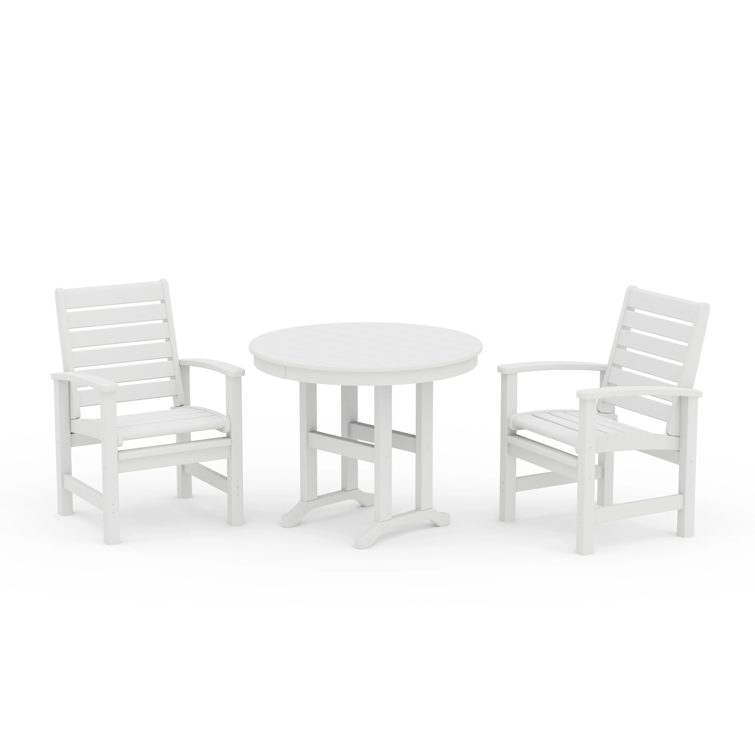 Signature 3-Piece Round Farmhouse Dining Set - Image 6
