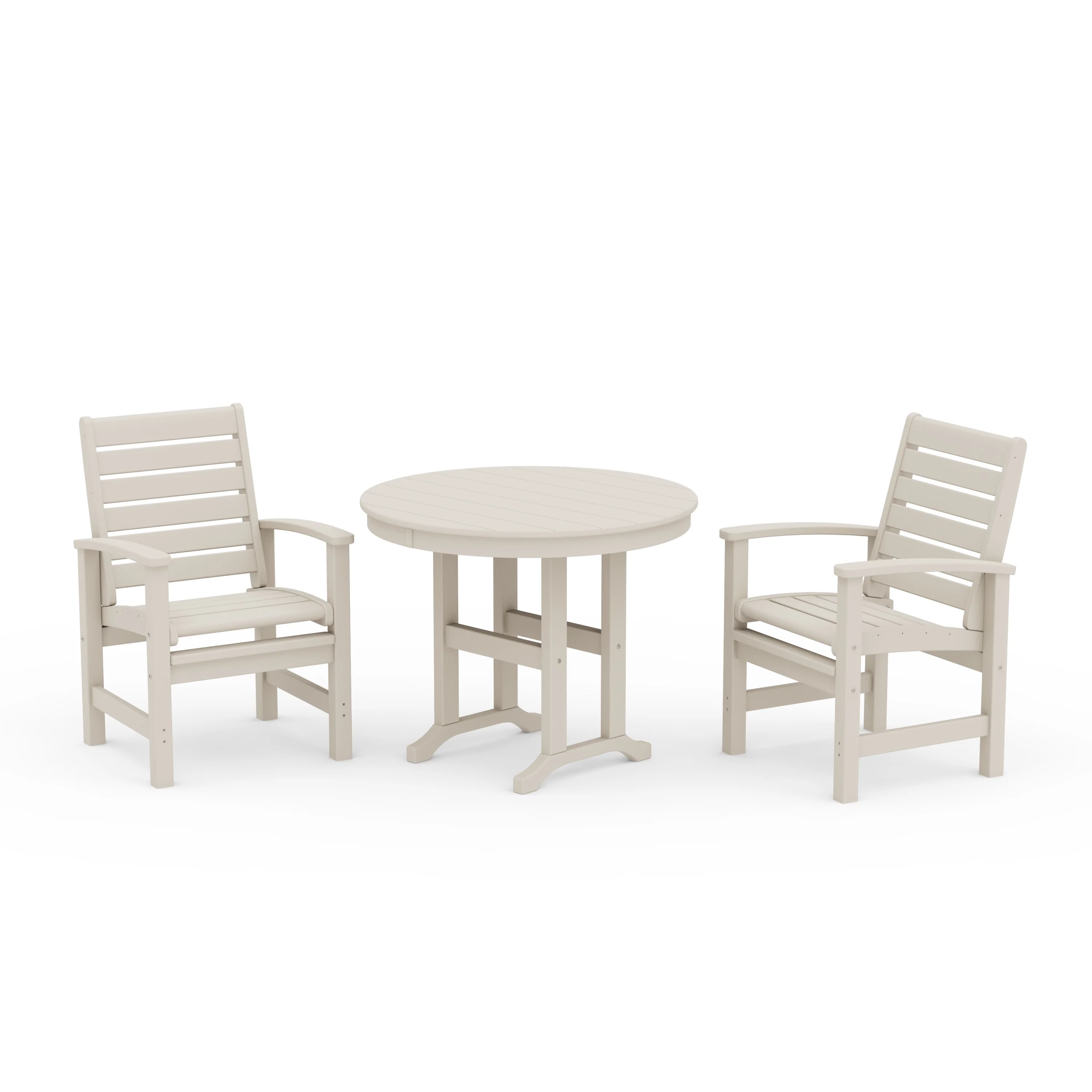 Signature 3-Piece Round Farmhouse Dining Set - Image 7