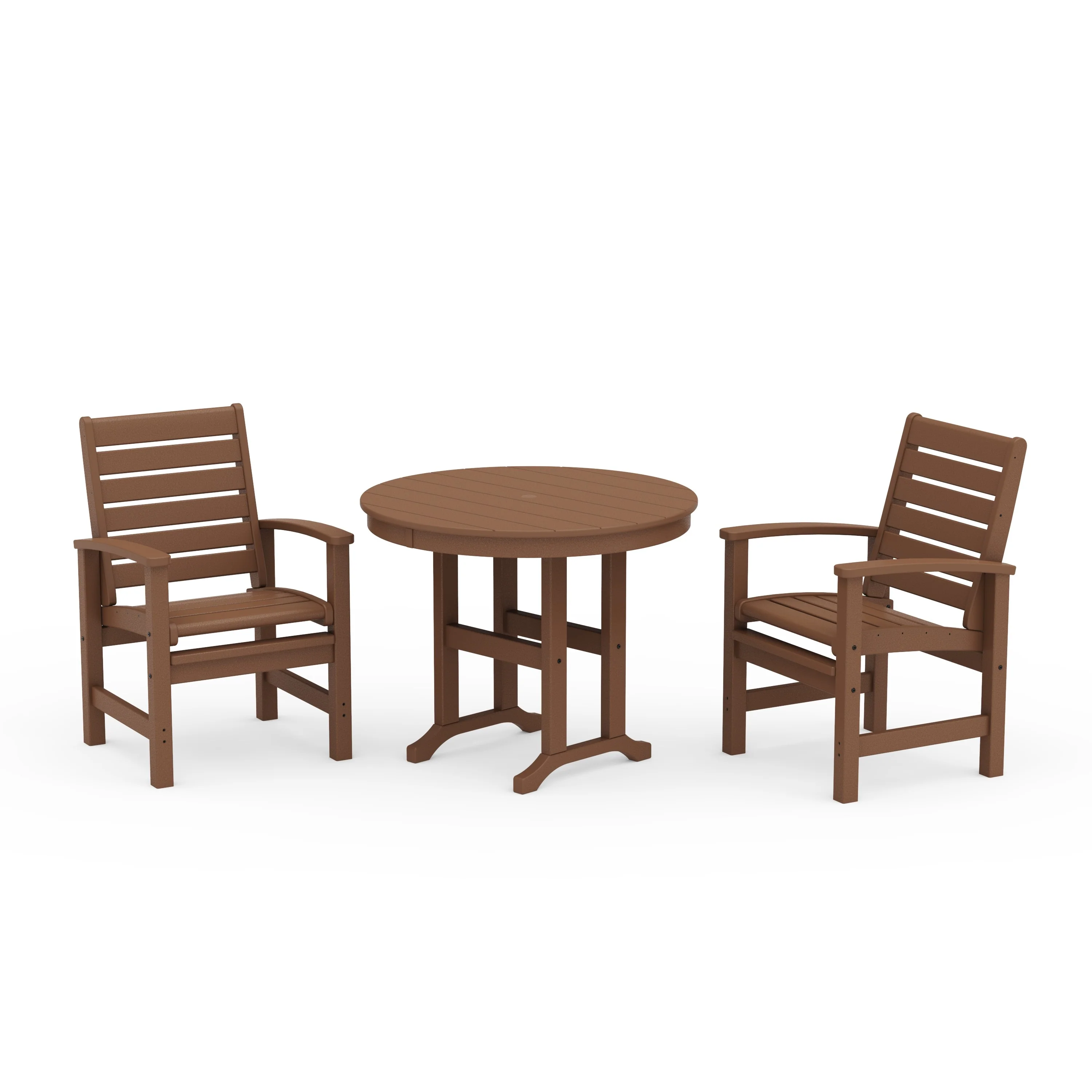 Signature 3-Piece Round Farmhouse Dining Set - Image 8