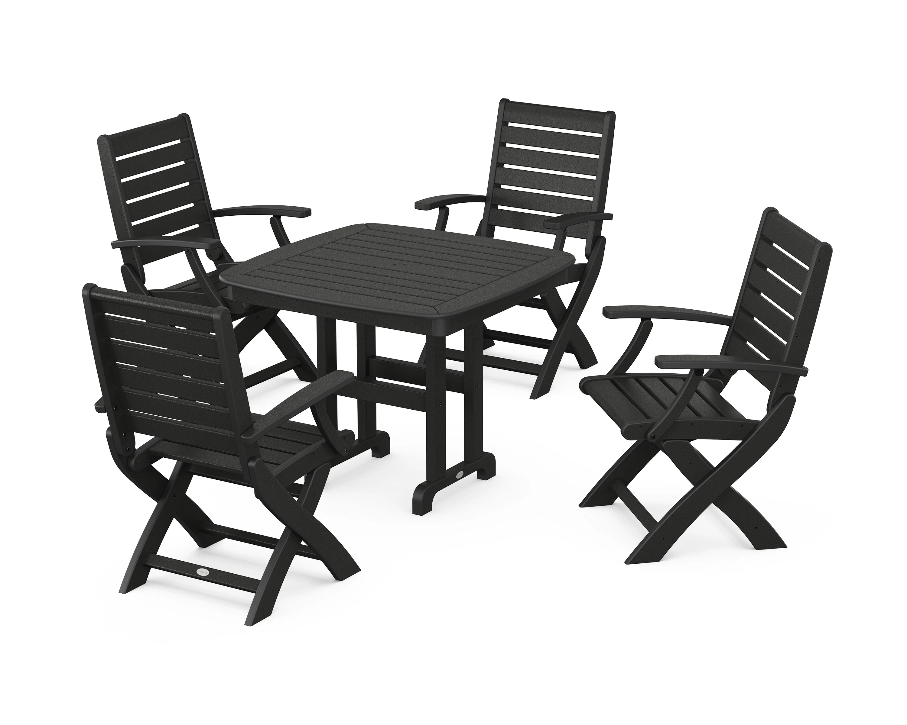 Signature Folding Chair 5-Piece Dining Set - Image 5